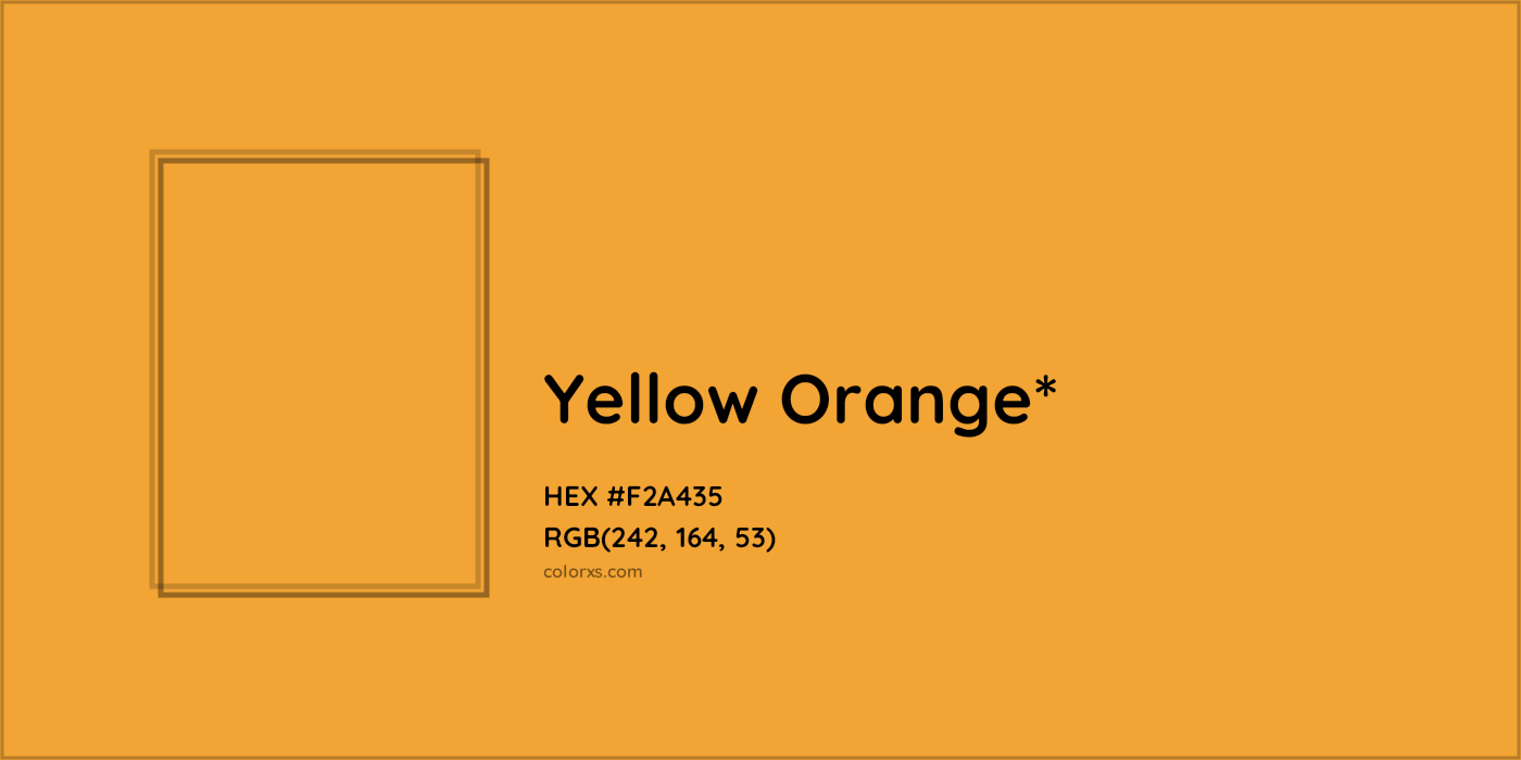 HEX #F2A435 Color Name, Color Code, Palettes, Similar Paints, Images