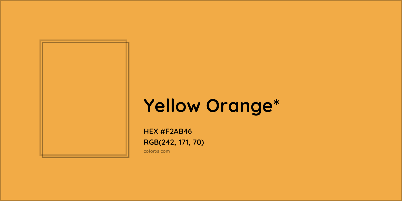 HEX #F2AB46 Color Name, Color Code, Palettes, Similar Paints, Images