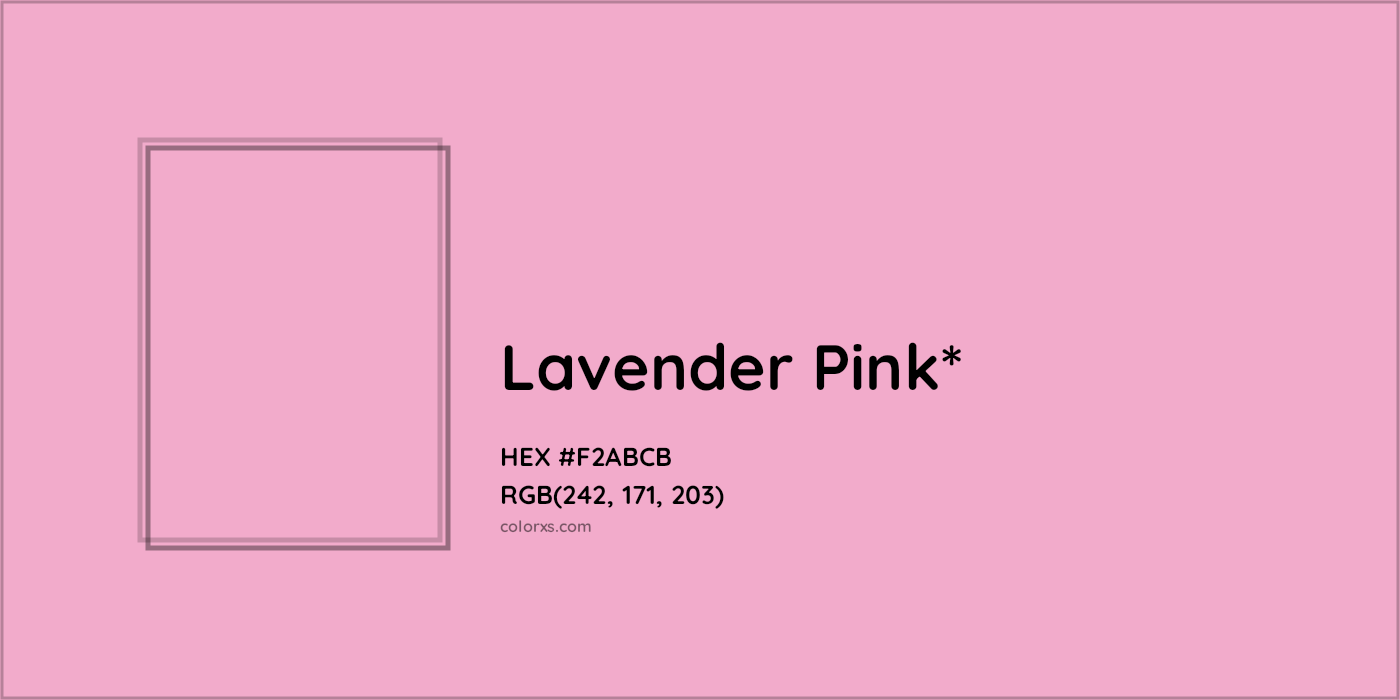 HEX #F2ABCB Color Name, Color Code, Palettes, Similar Paints, Images