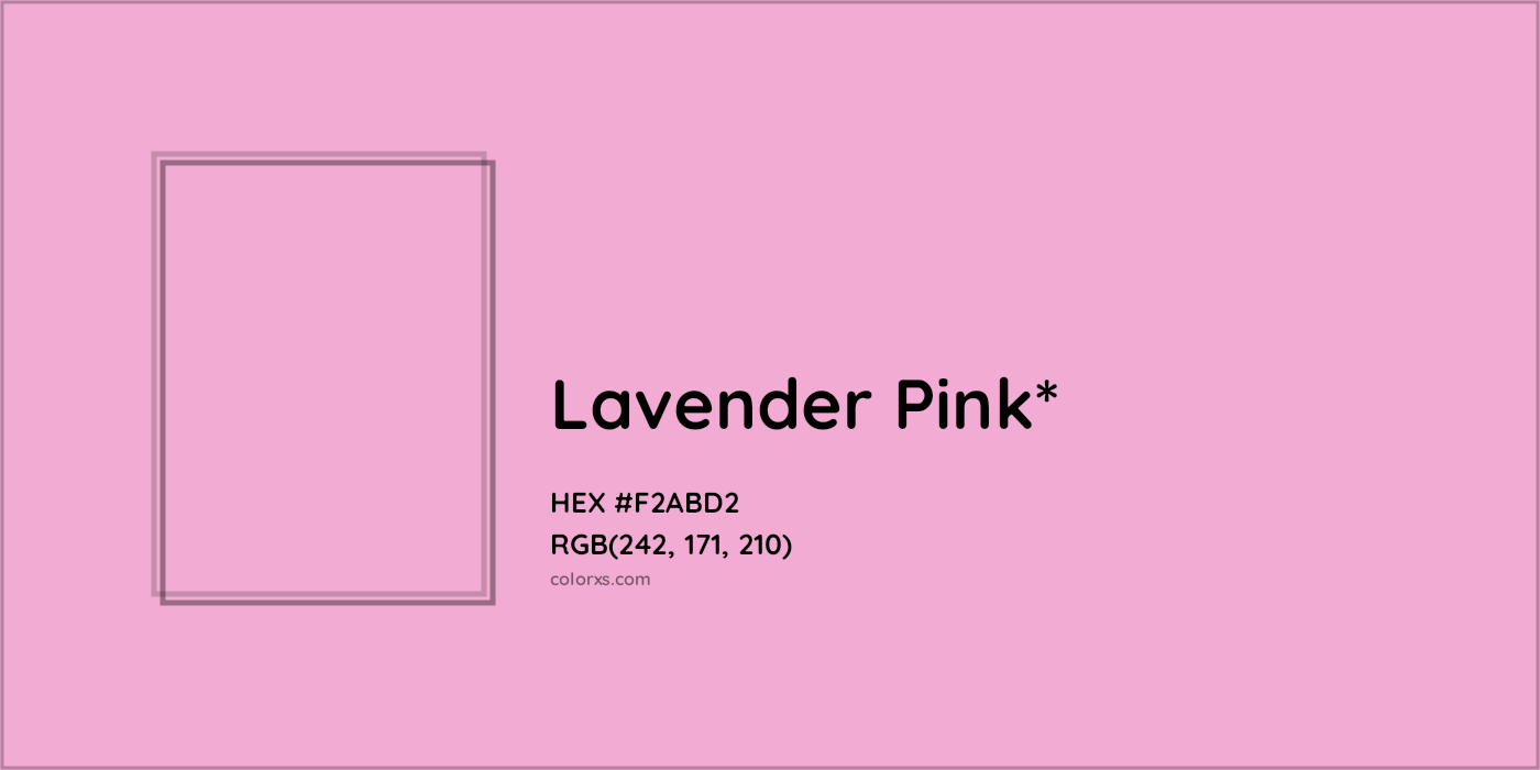 HEX #F2ABD2 Color Name, Color Code, Palettes, Similar Paints, Images