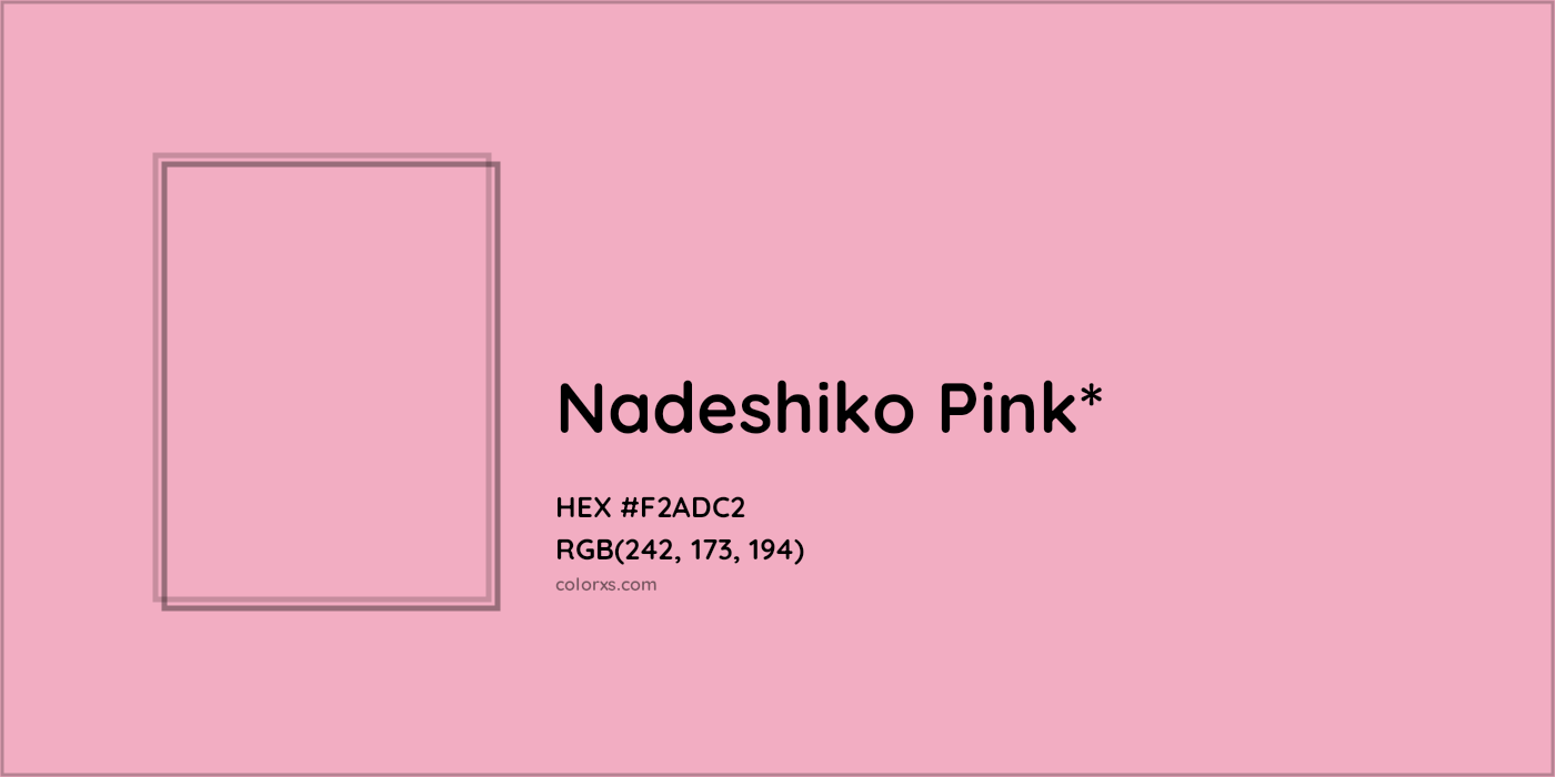 HEX #F2ADC2 Color Name, Color Code, Palettes, Similar Paints, Images