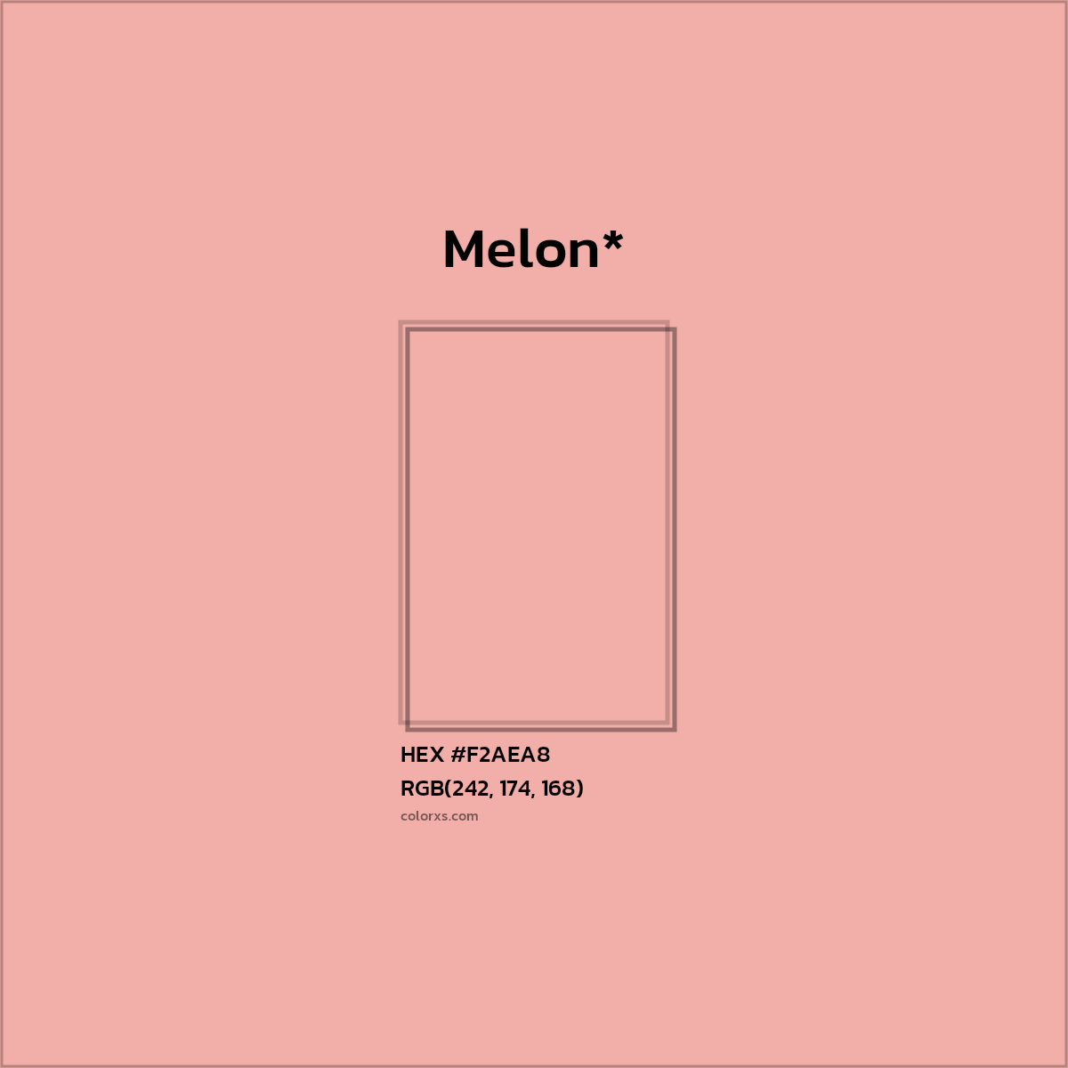 HEX #F2AEA8 Color Name, Color Code, Palettes, Similar Paints, Images