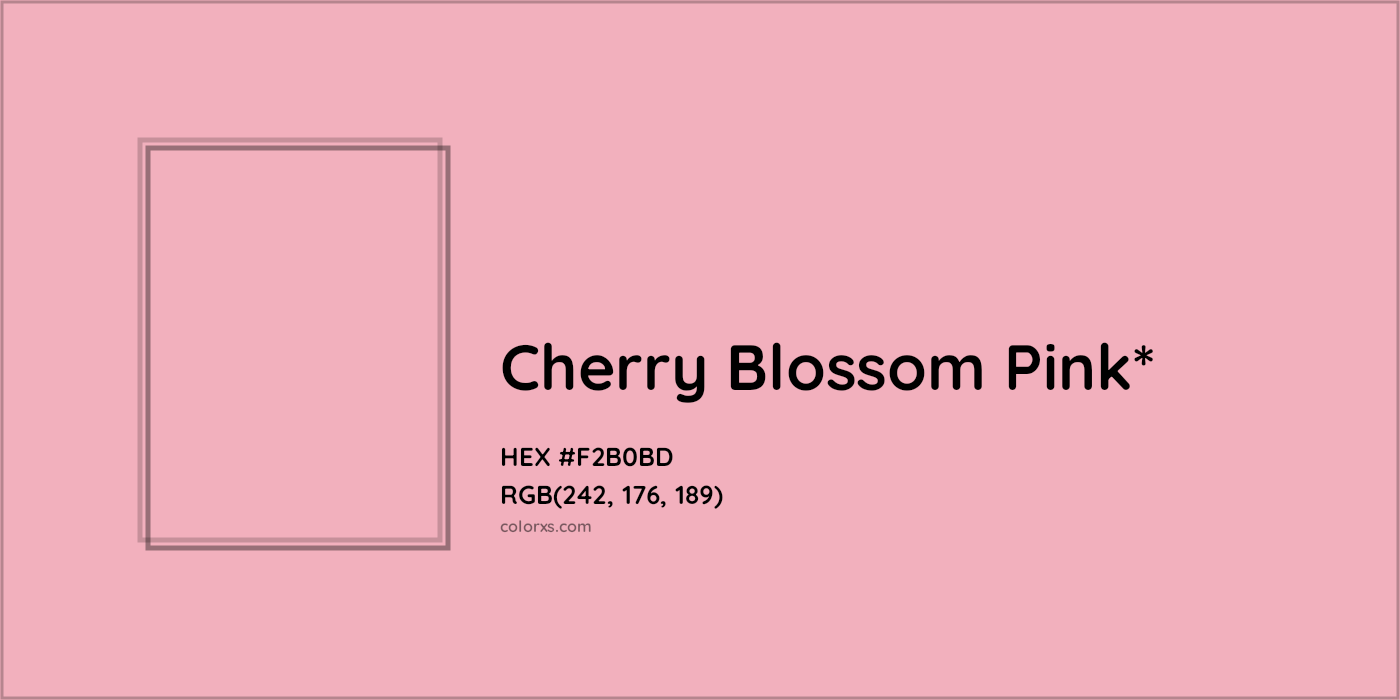 HEX #F2B0BD Color Name, Color Code, Palettes, Similar Paints, Images