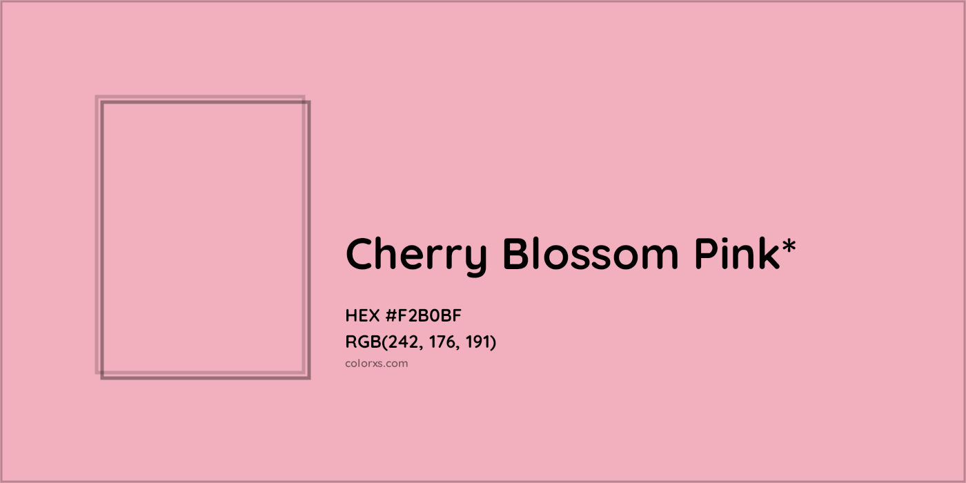 HEX #F2B0BF Color Name, Color Code, Palettes, Similar Paints, Images