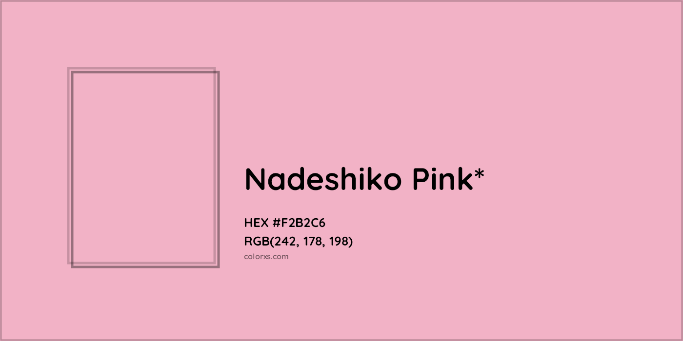 HEX #F2B2C6 Color Name, Color Code, Palettes, Similar Paints, Images