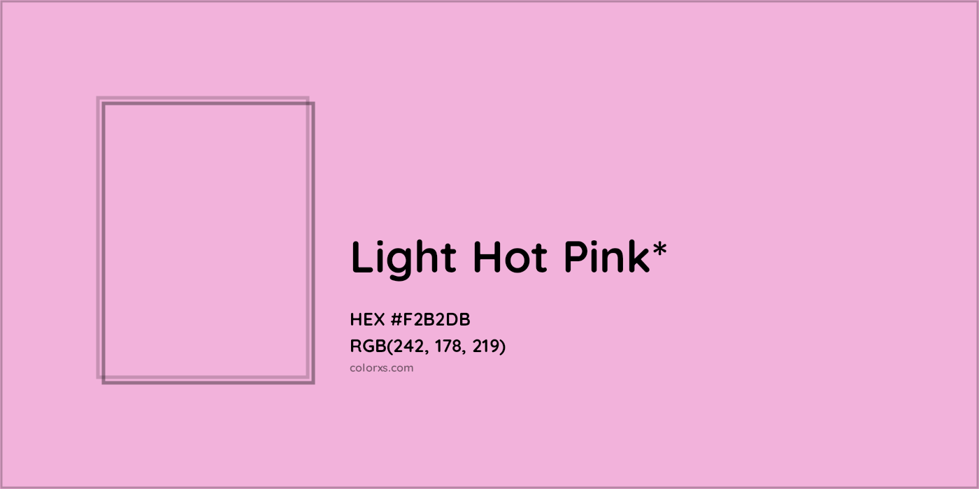 HEX #F2B2DB Color Name, Color Code, Palettes, Similar Paints, Images