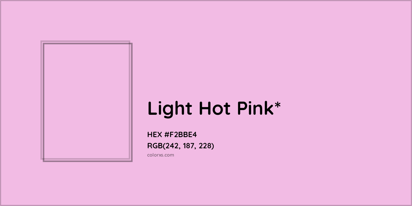 HEX #F2BBE4 Color Name, Color Code, Palettes, Similar Paints, Images