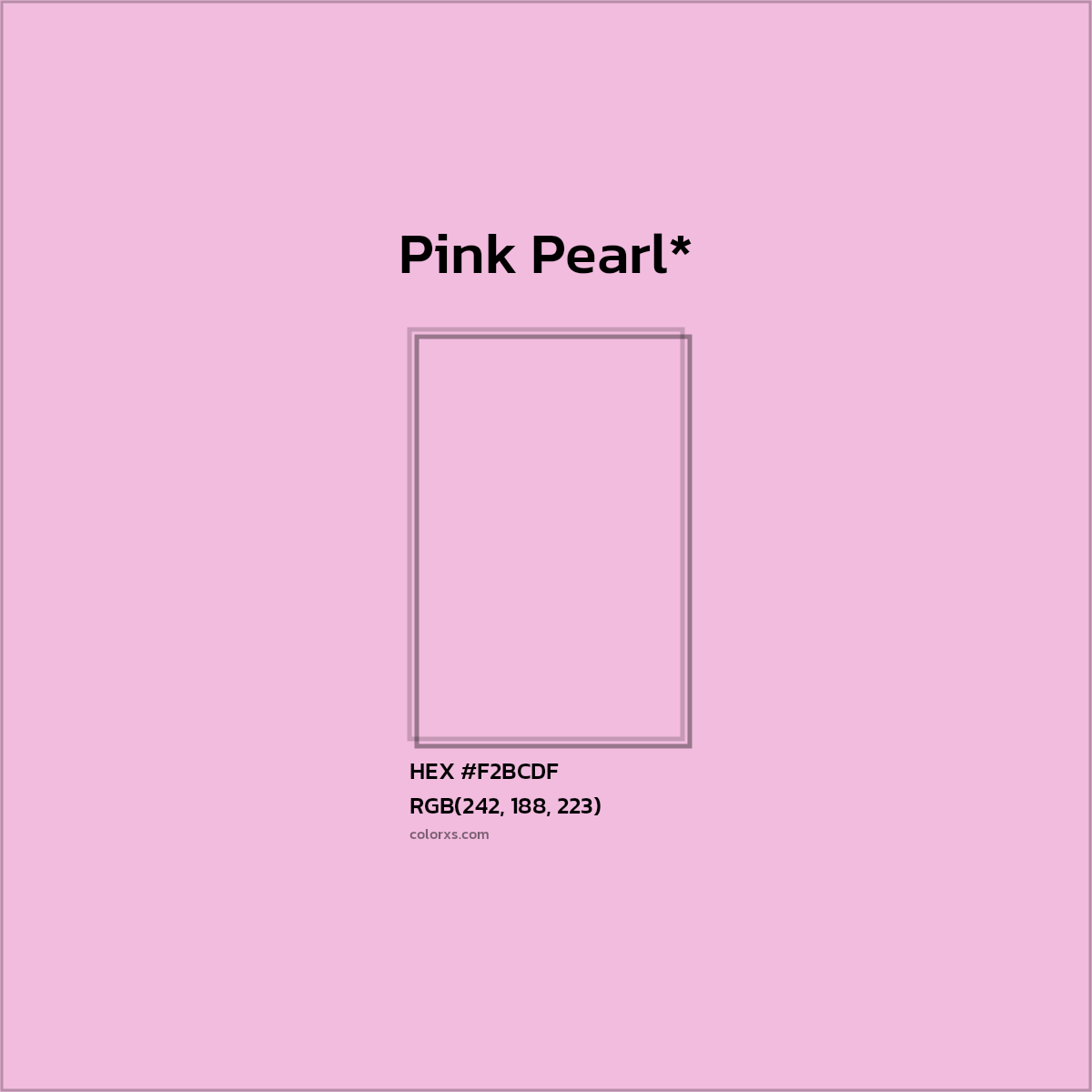 HEX #F2BCDF Color Name, Color Code, Palettes, Similar Paints, Images