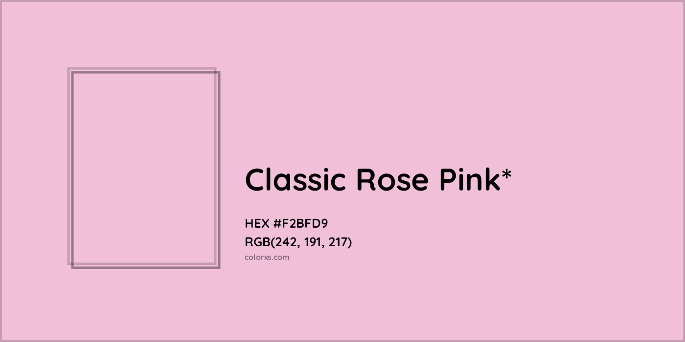 HEX #F2BFD9 Color Name, Color Code, Palettes, Similar Paints, Images