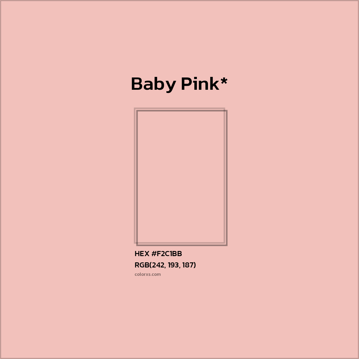 HEX #F2C1BB Color Name, Color Code, Palettes, Similar Paints, Images