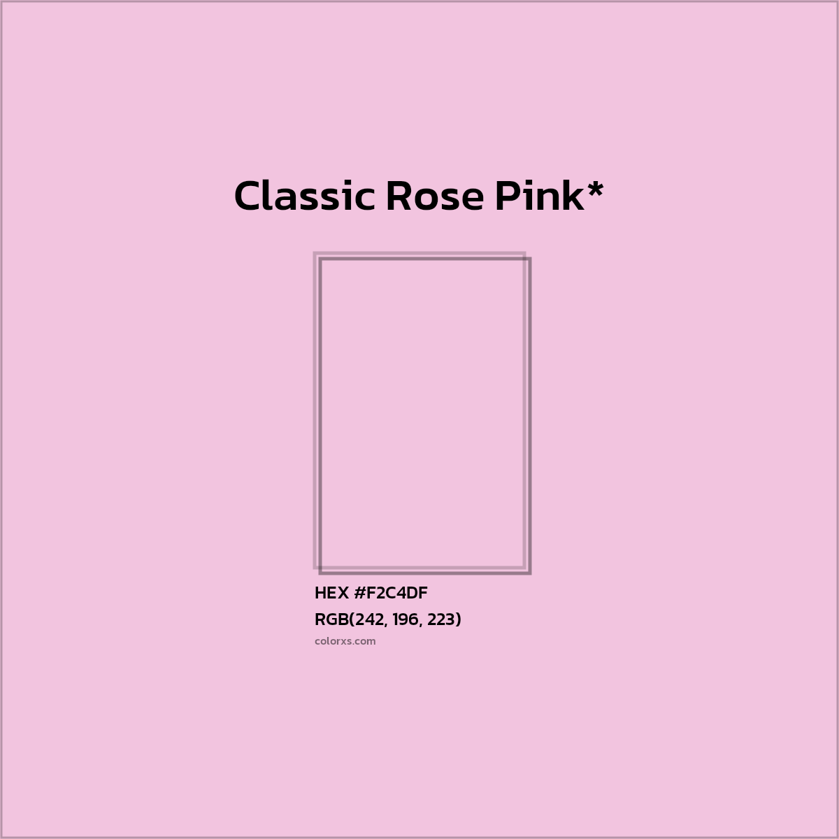 HEX #F2C4DF Color Name, Color Code, Palettes, Similar Paints, Images