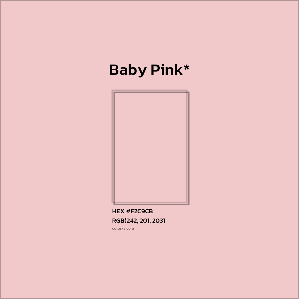 HEX #F2C9CB Color Name, Color Code, Palettes, Similar Paints, Images