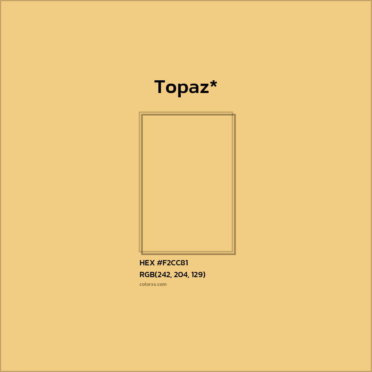 HEX #F2CC81 Color Name, Color Code, Palettes, Similar Paints, Images