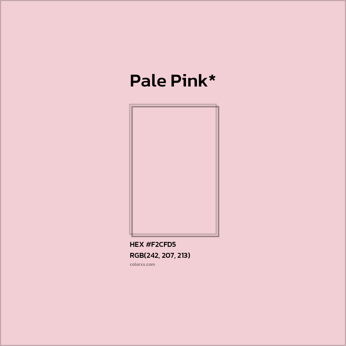 HEX #F2CFD5 Color Name, Color Code, Palettes, Similar Paints, Images