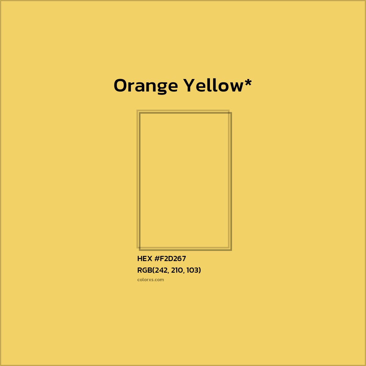 HEX #F2D267 Color Name, Color Code, Palettes, Similar Paints, Images