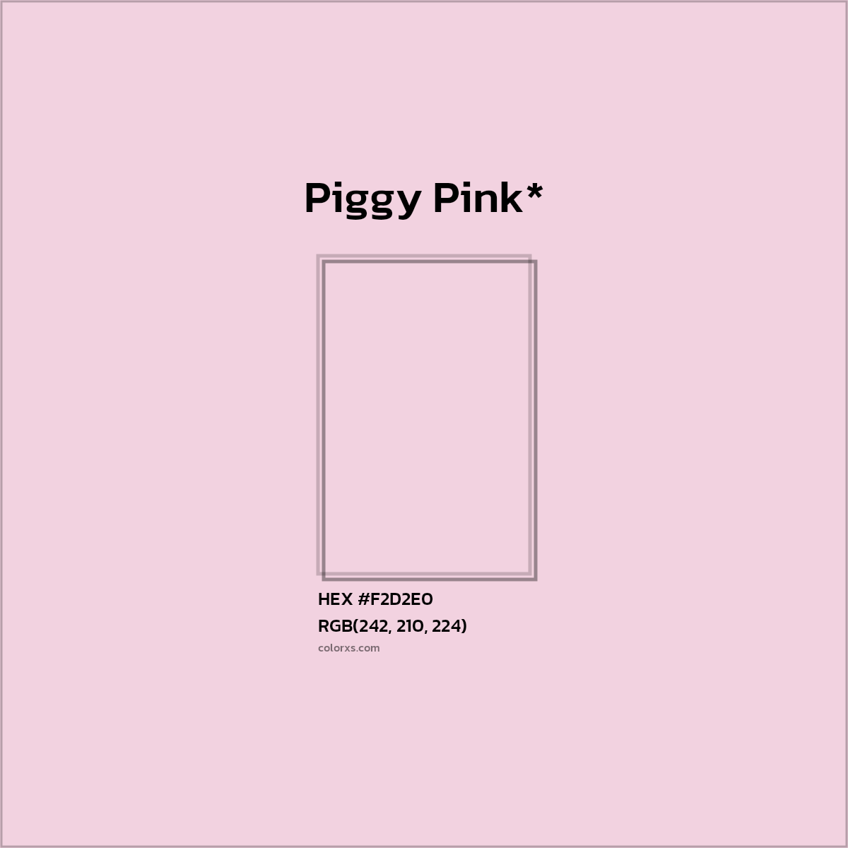 HEX #F2D2E0 Color Name, Color Code, Palettes, Similar Paints, Images