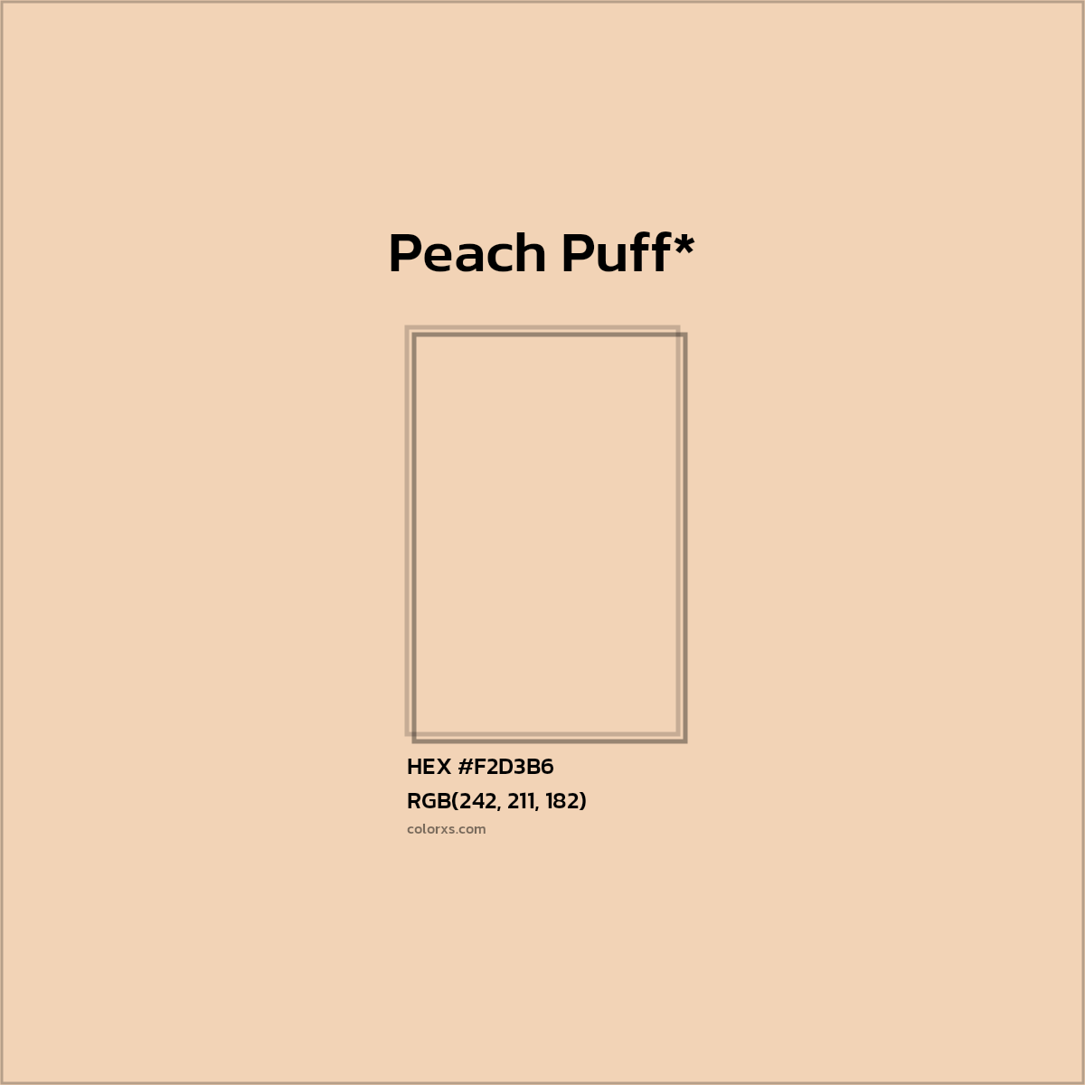 HEX #F2D3B6 Color Name, Color Code, Palettes, Similar Paints, Images