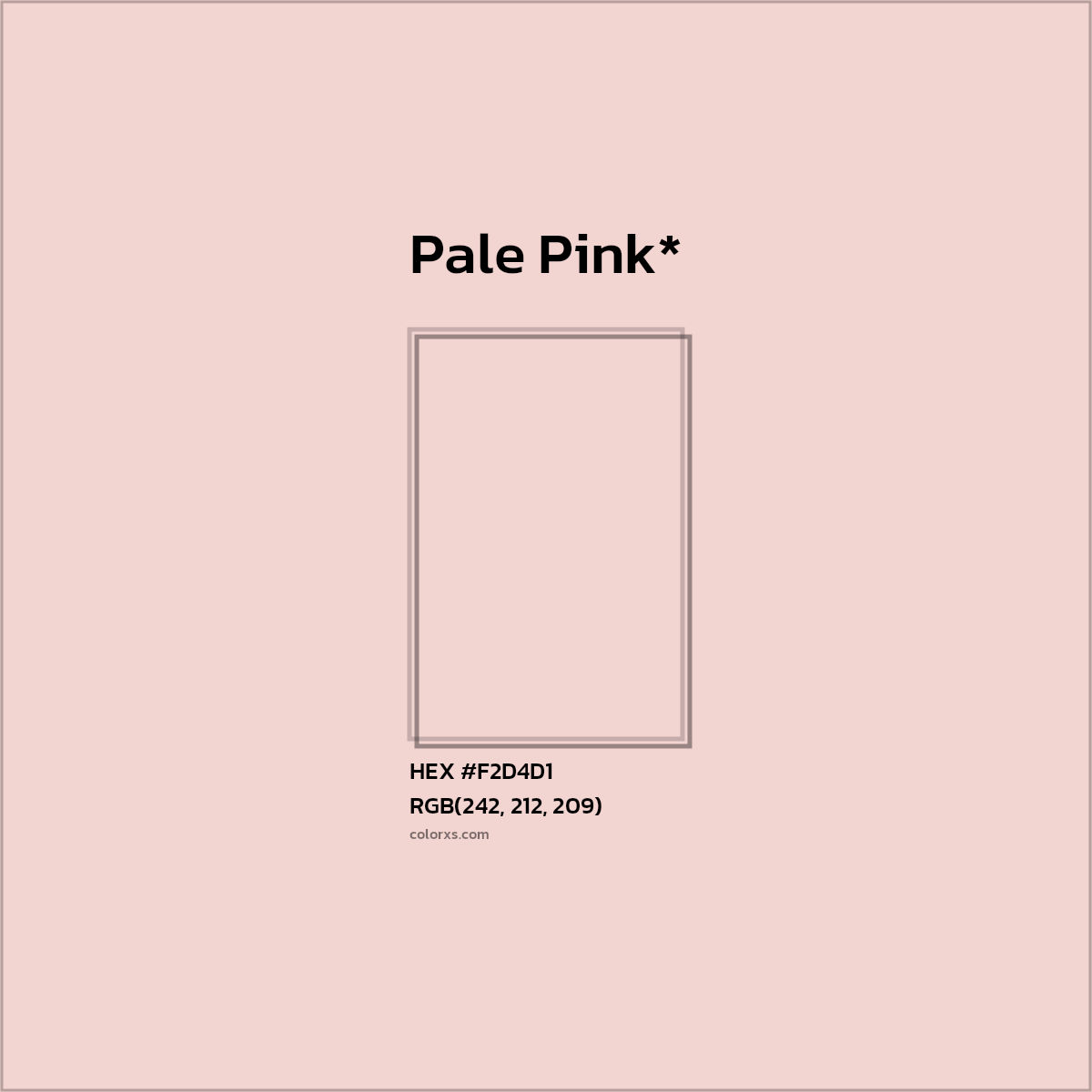 HEX #F2D4D1 Color Name, Color Code, Palettes, Similar Paints, Images