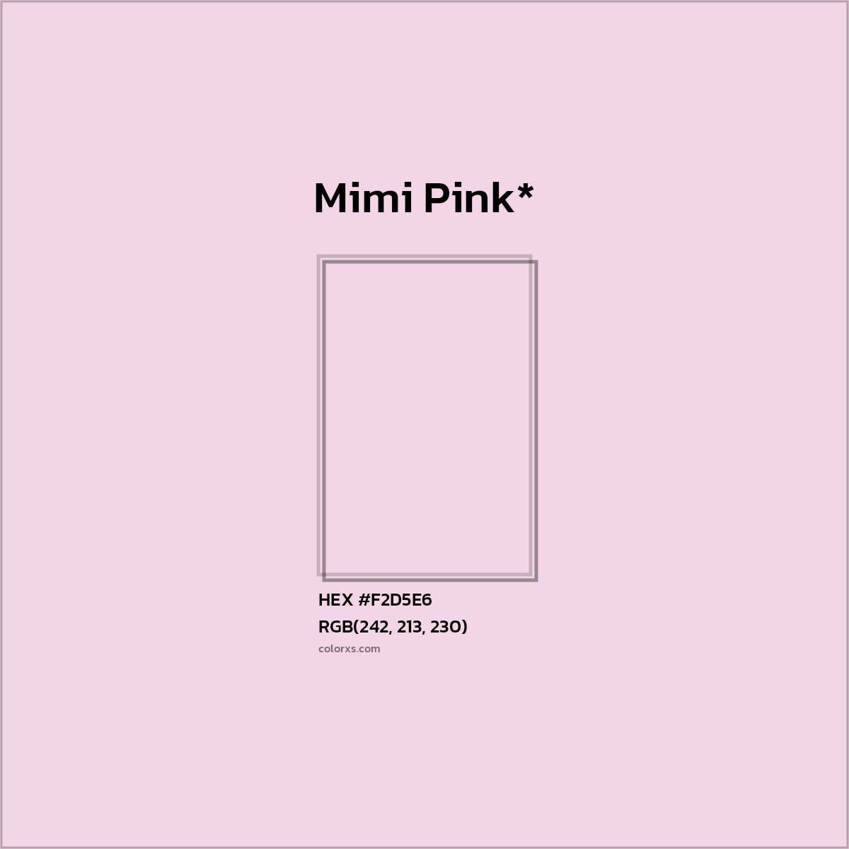 HEX #F2D5E6 Color Name, Color Code, Palettes, Similar Paints, Images