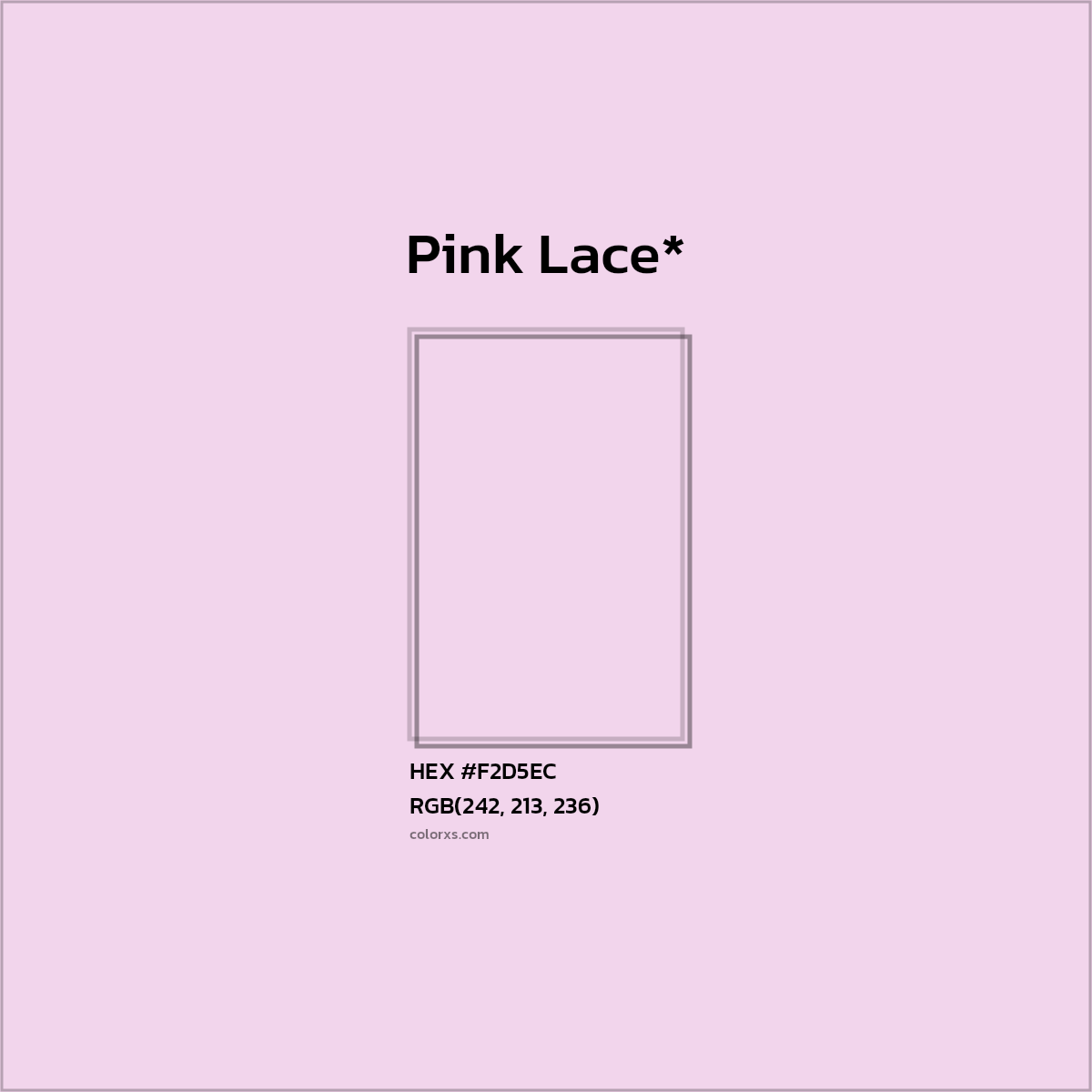 HEX #F2D5EC Color Name, Color Code, Palettes, Similar Paints, Images