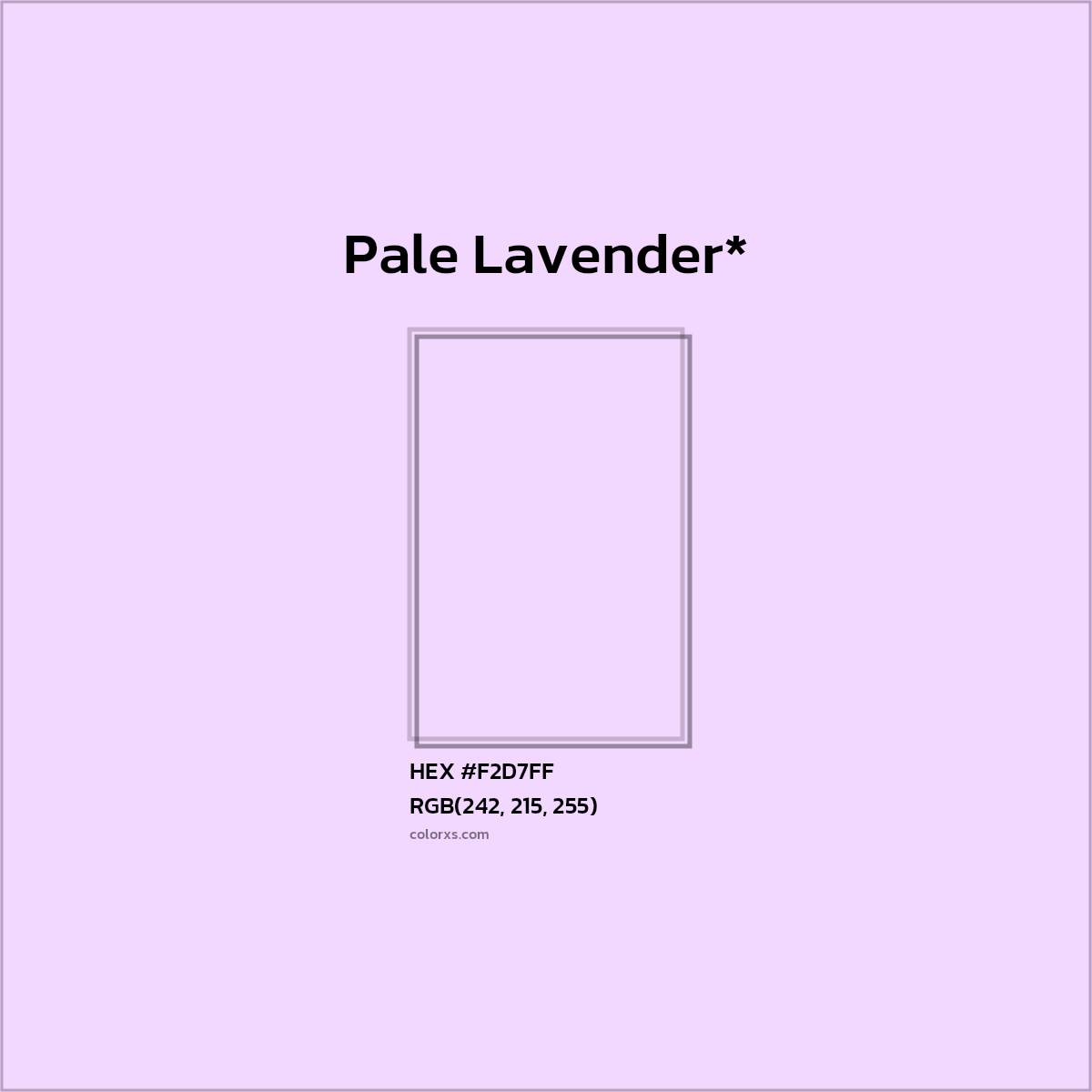 HEX #F2D7FF Color Name, Color Code, Palettes, Similar Paints, Images