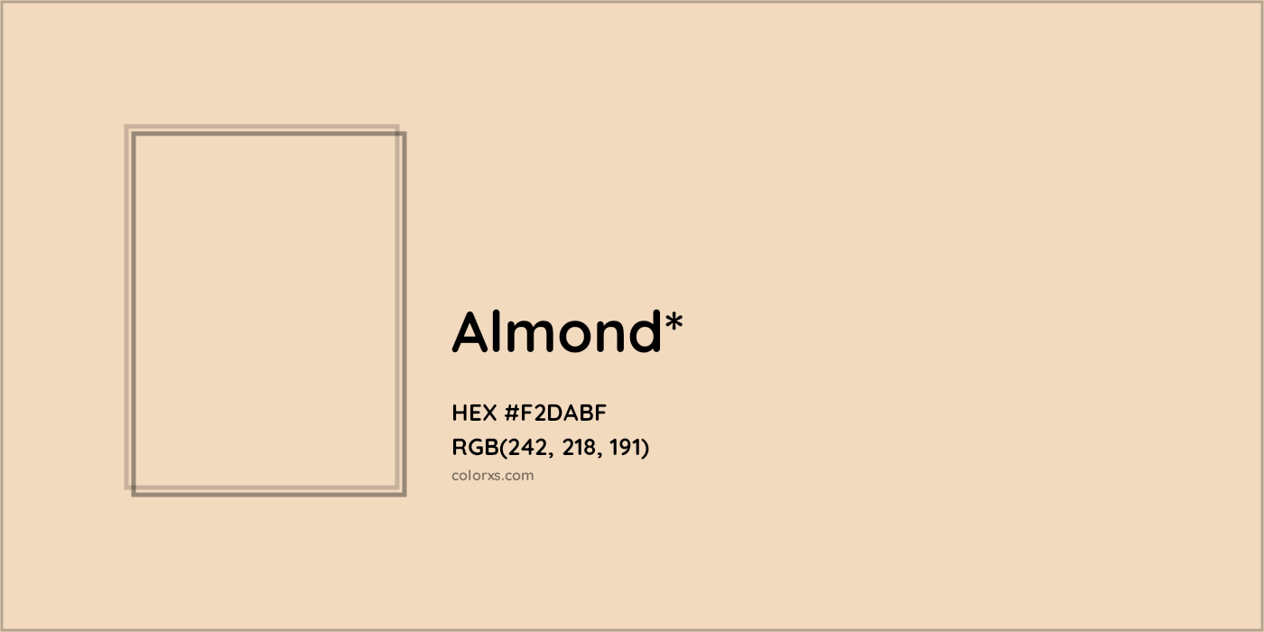 HEX #F2DABF Color Name, Color Code, Palettes, Similar Paints, Images
