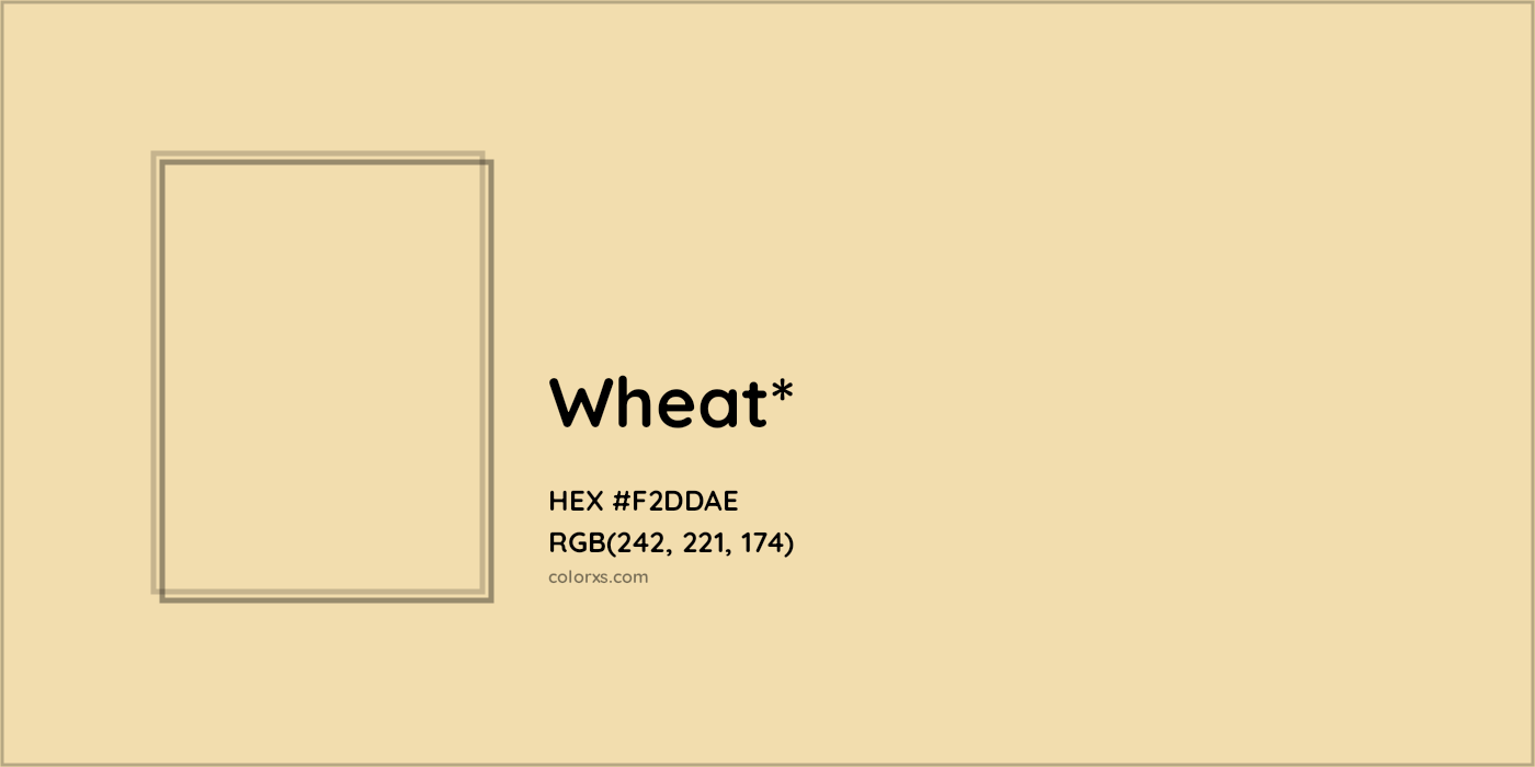 HEX #F2DDAE Color Name, Color Code, Palettes, Similar Paints, Images