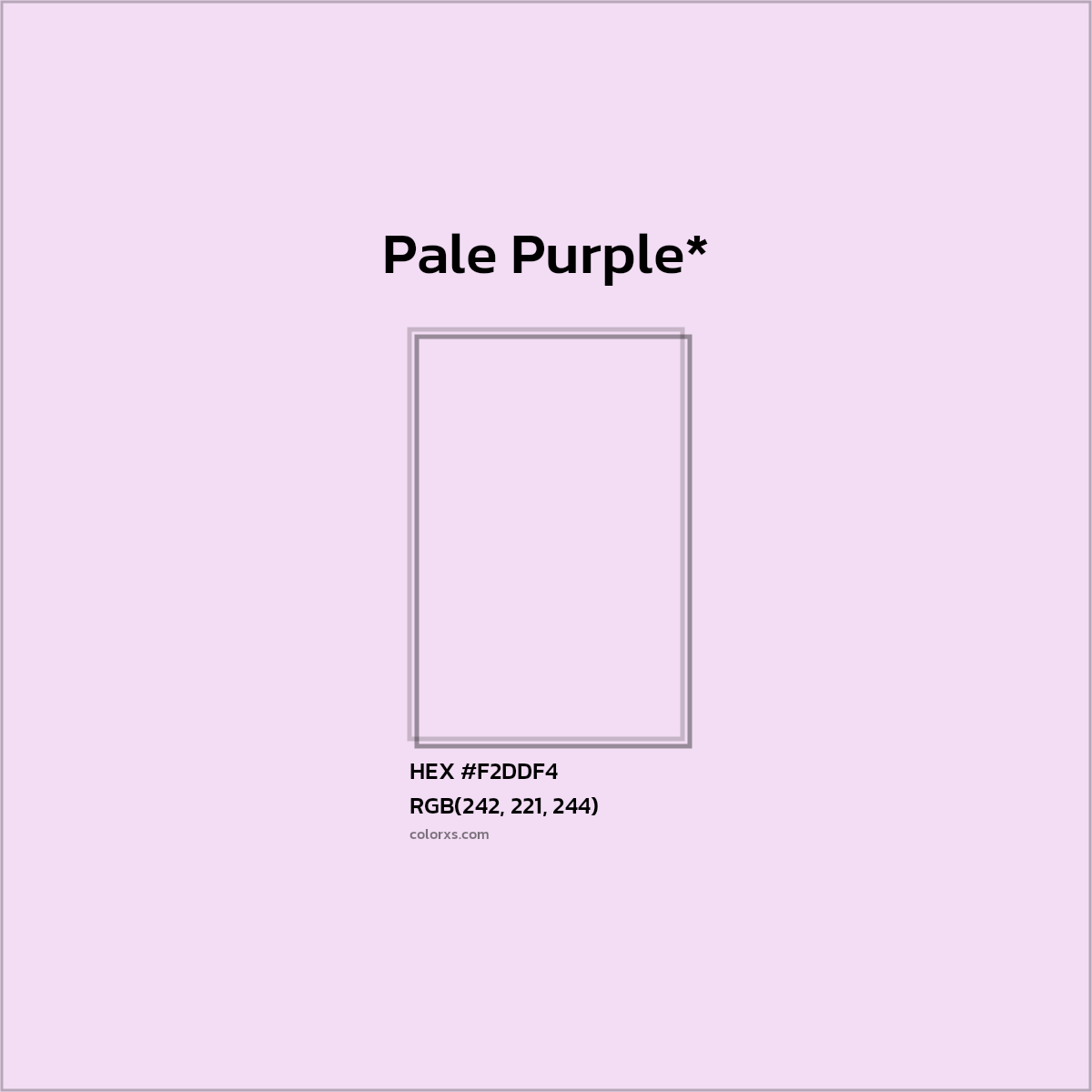 HEX #F2DDF4 Color Name, Color Code, Palettes, Similar Paints, Images