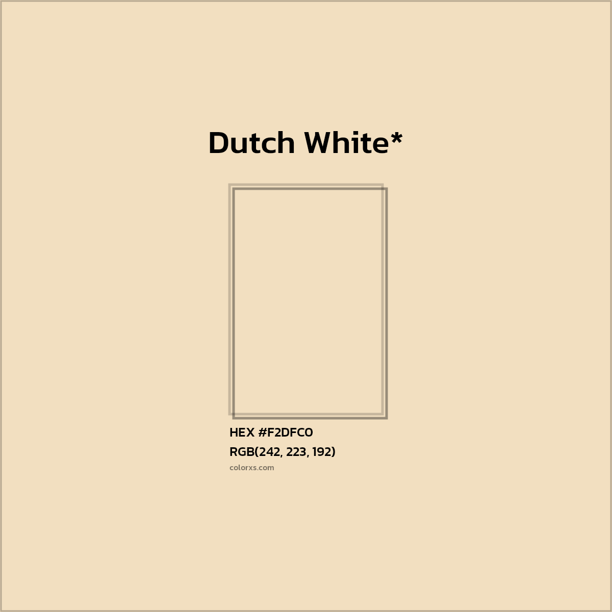 HEX #F2DFC0 Color Name, Color Code, Palettes, Similar Paints, Images
