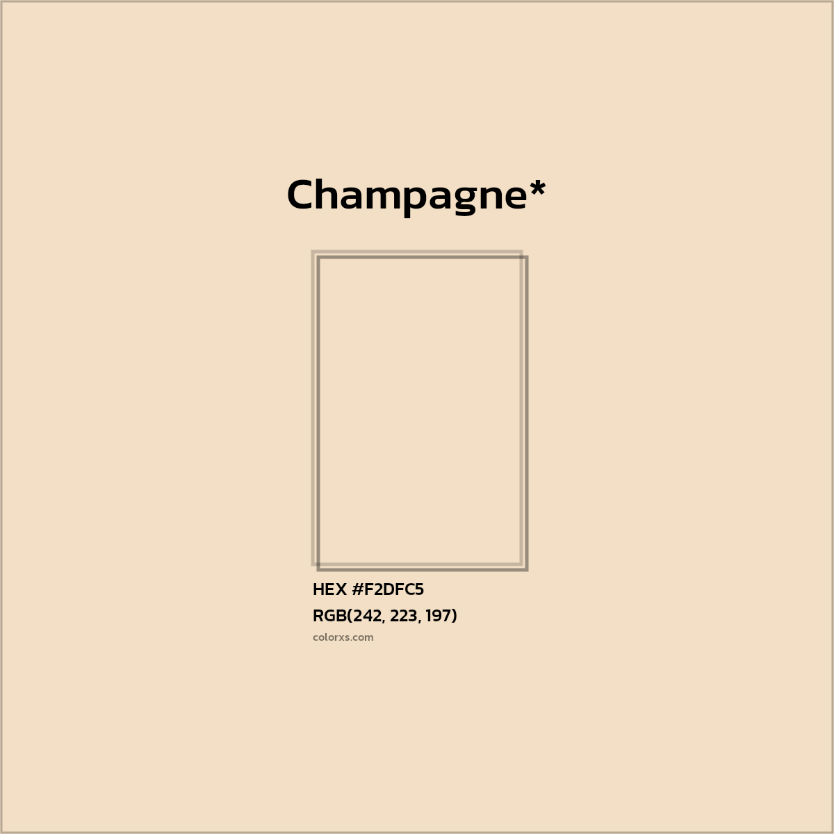 HEX #F2DFC5 Color Name, Color Code, Palettes, Similar Paints, Images