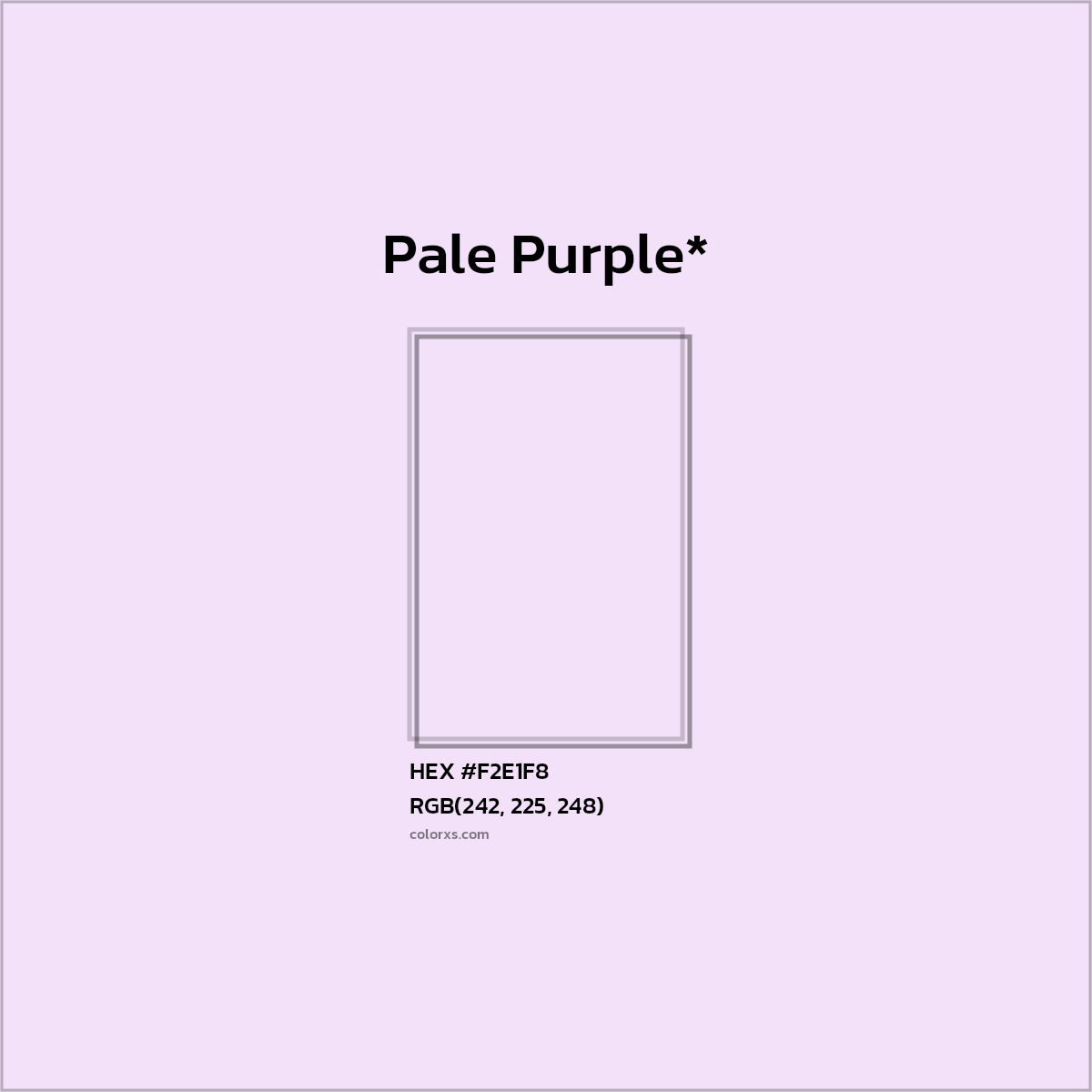 HEX #F2E1F8 Color Name, Color Code, Palettes, Similar Paints, Images