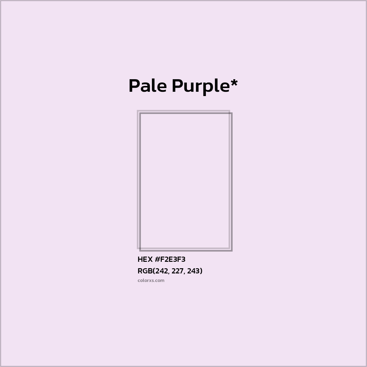 HEX #F2E3F3 Color Name, Color Code, Palettes, Similar Paints, Images