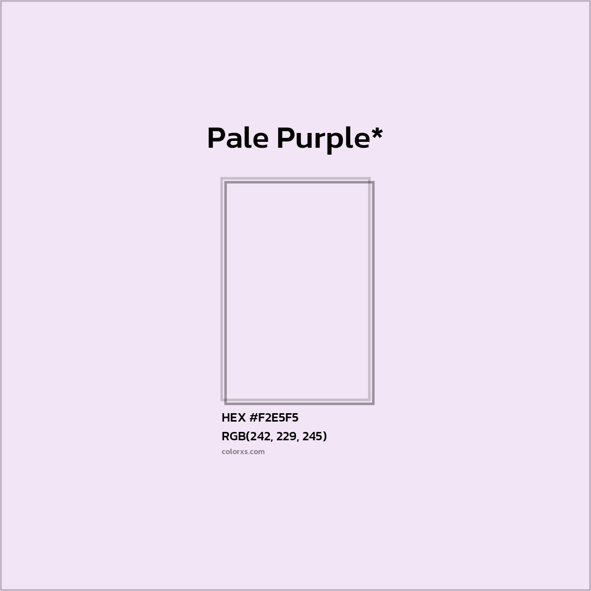 HEX #F2E5F5 Color Name, Color Code, Palettes, Similar Paints, Images