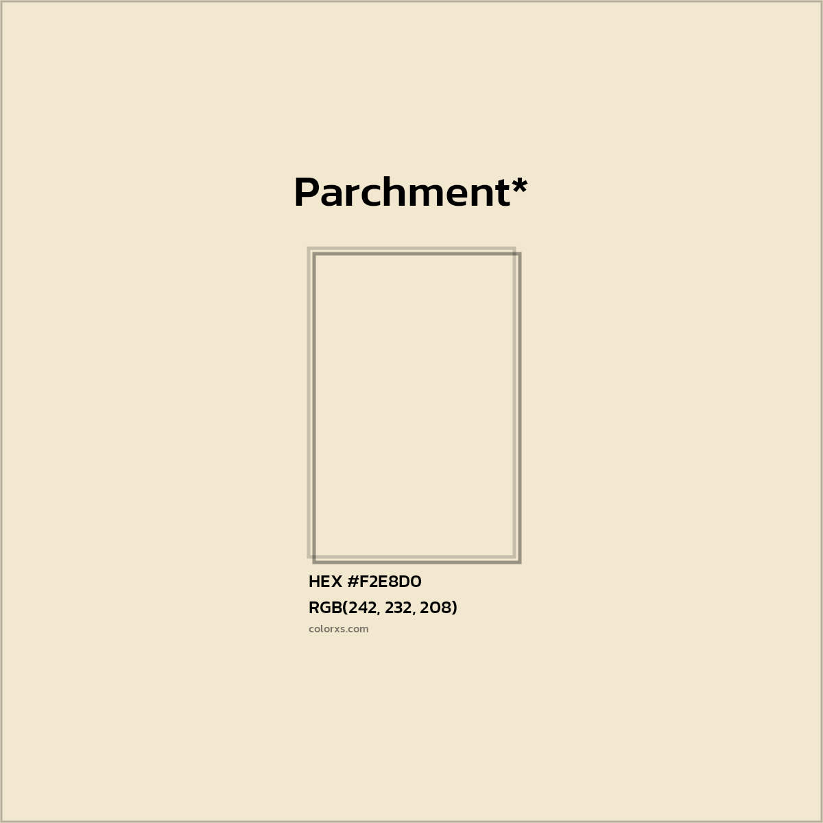HEX #F2E8D0 Color Name, Color Code, Palettes, Similar Paints, Images