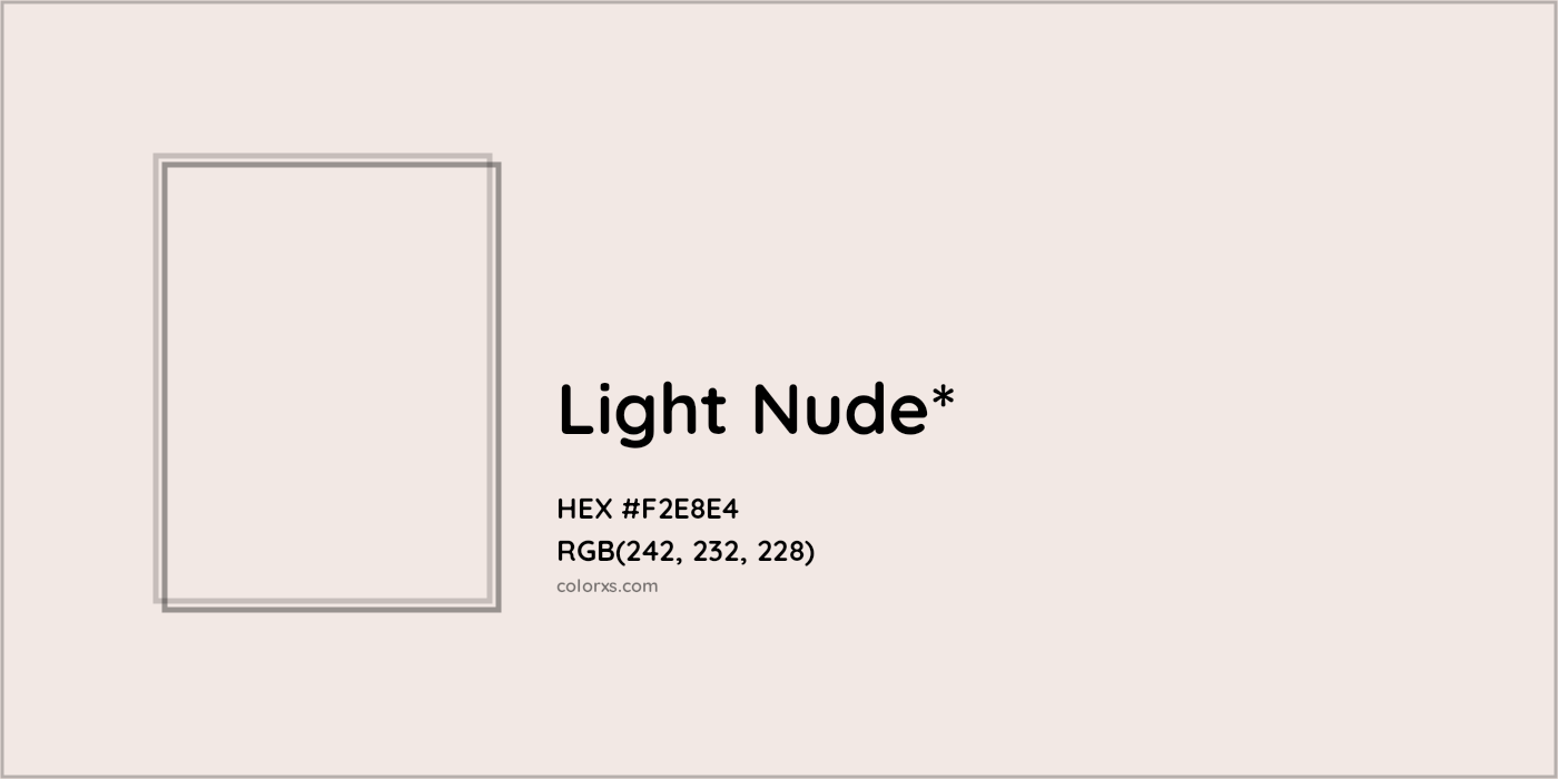 HEX #F2E8E4 Color Name, Color Code, Palettes, Similar Paints, Images