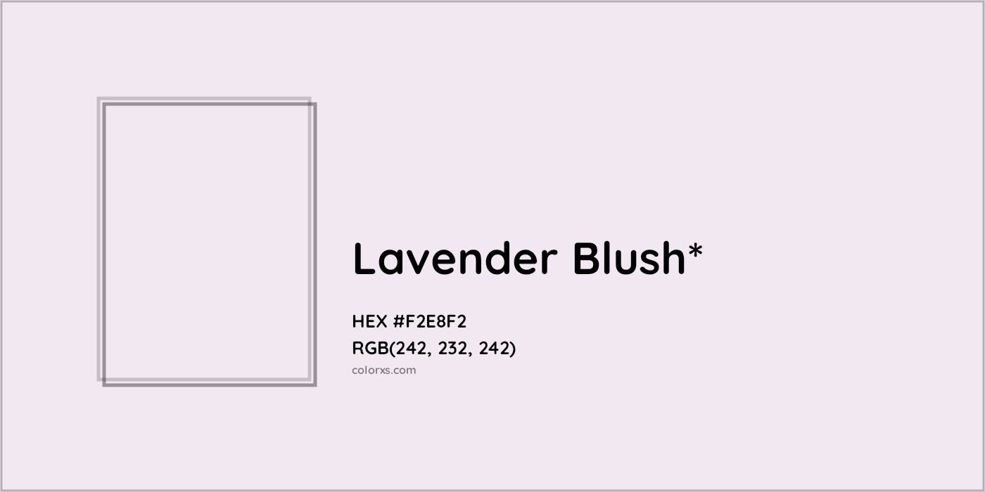 HEX #F2E8F2 Color Name, Color Code, Palettes, Similar Paints, Images