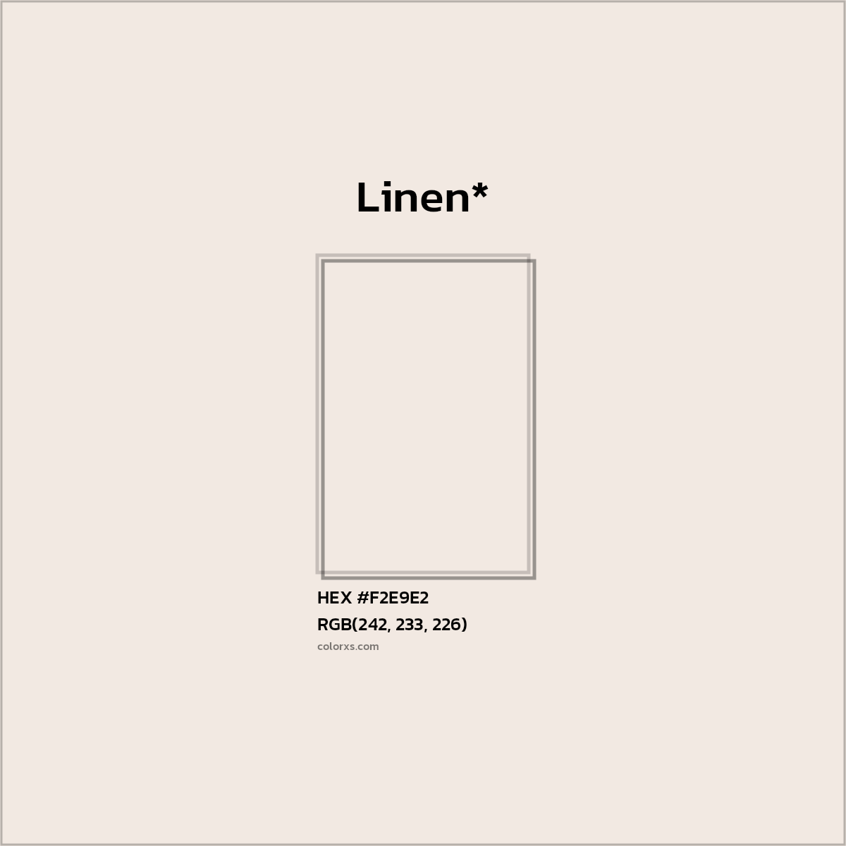HEX #F2E9E2 Color Name, Color Code, Palettes, Similar Paints, Images