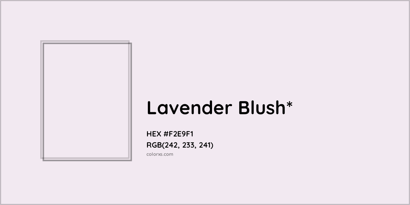 HEX #F2E9F1 Color Name, Color Code, Palettes, Similar Paints, Images