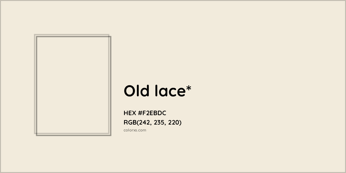 HEX #F2EBDC Color Name, Color Code, Palettes, Similar Paints, Images