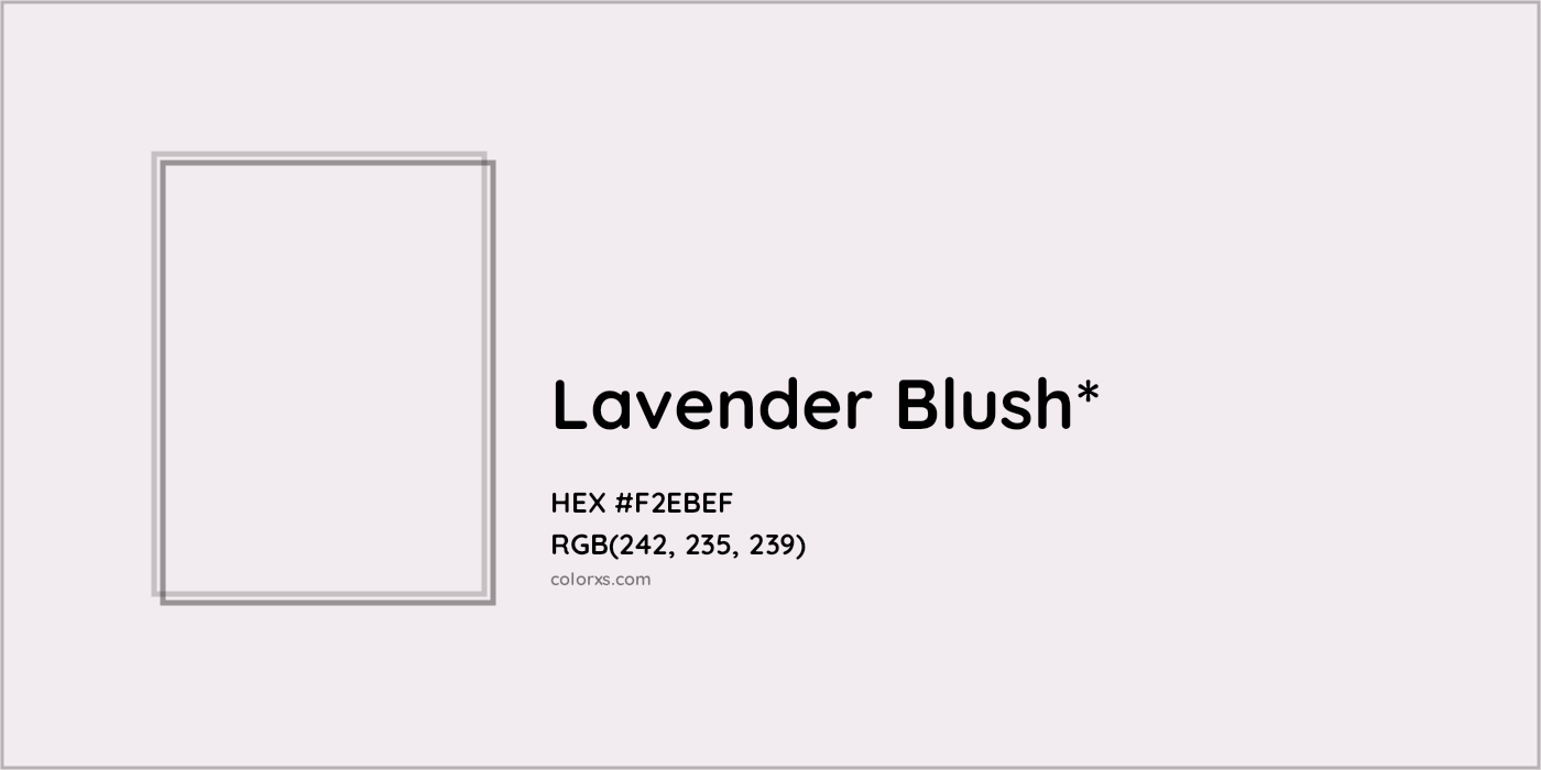 HEX #F2EBEF Color Name, Color Code, Palettes, Similar Paints, Images