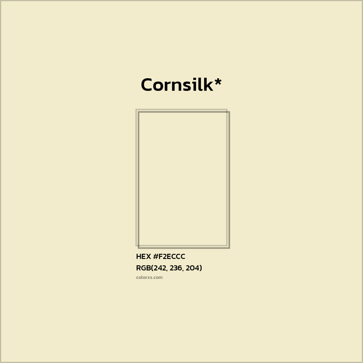 HEX #F2ECCC Color Name, Color Code, Palettes, Similar Paints, Images