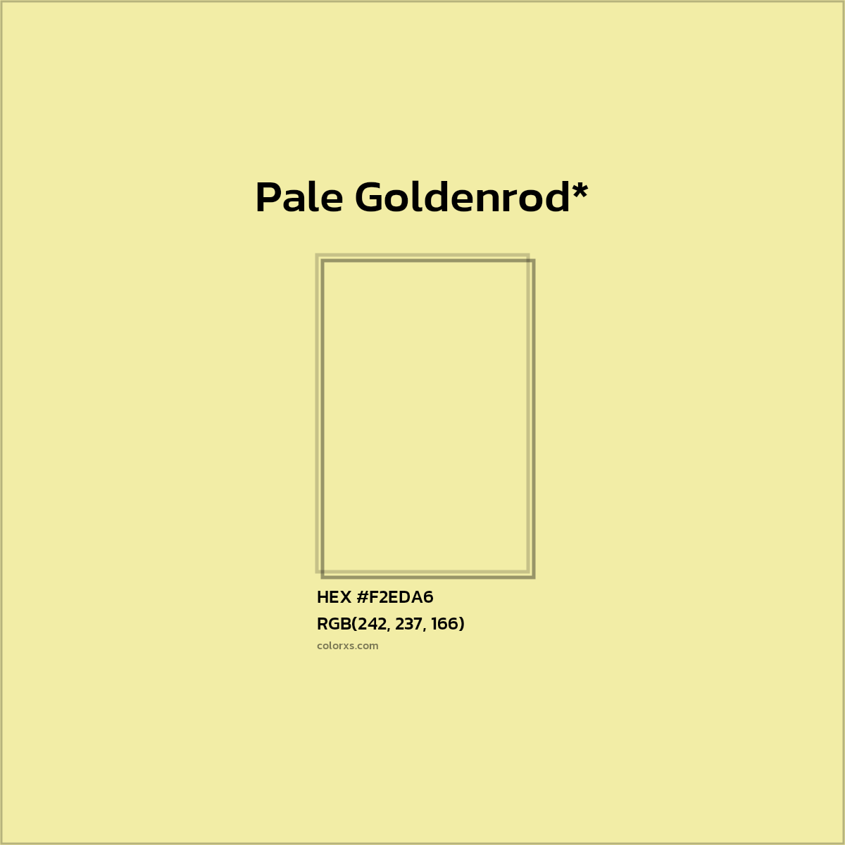 HEX #F2EDA6 Color Name, Color Code, Palettes, Similar Paints, Images