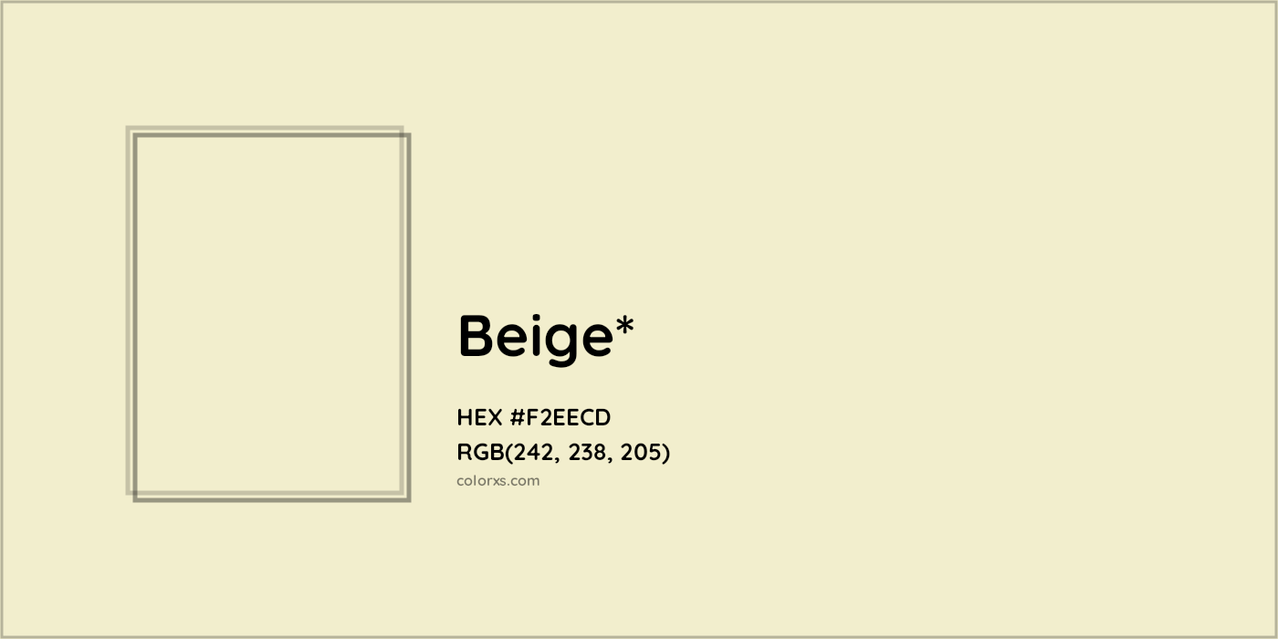 HEX #F2EECD Color Name, Color Code, Palettes, Similar Paints, Images