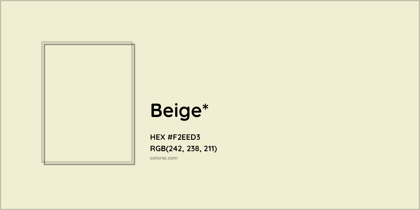 HEX #F2EED3 Color Name, Color Code, Palettes, Similar Paints, Images