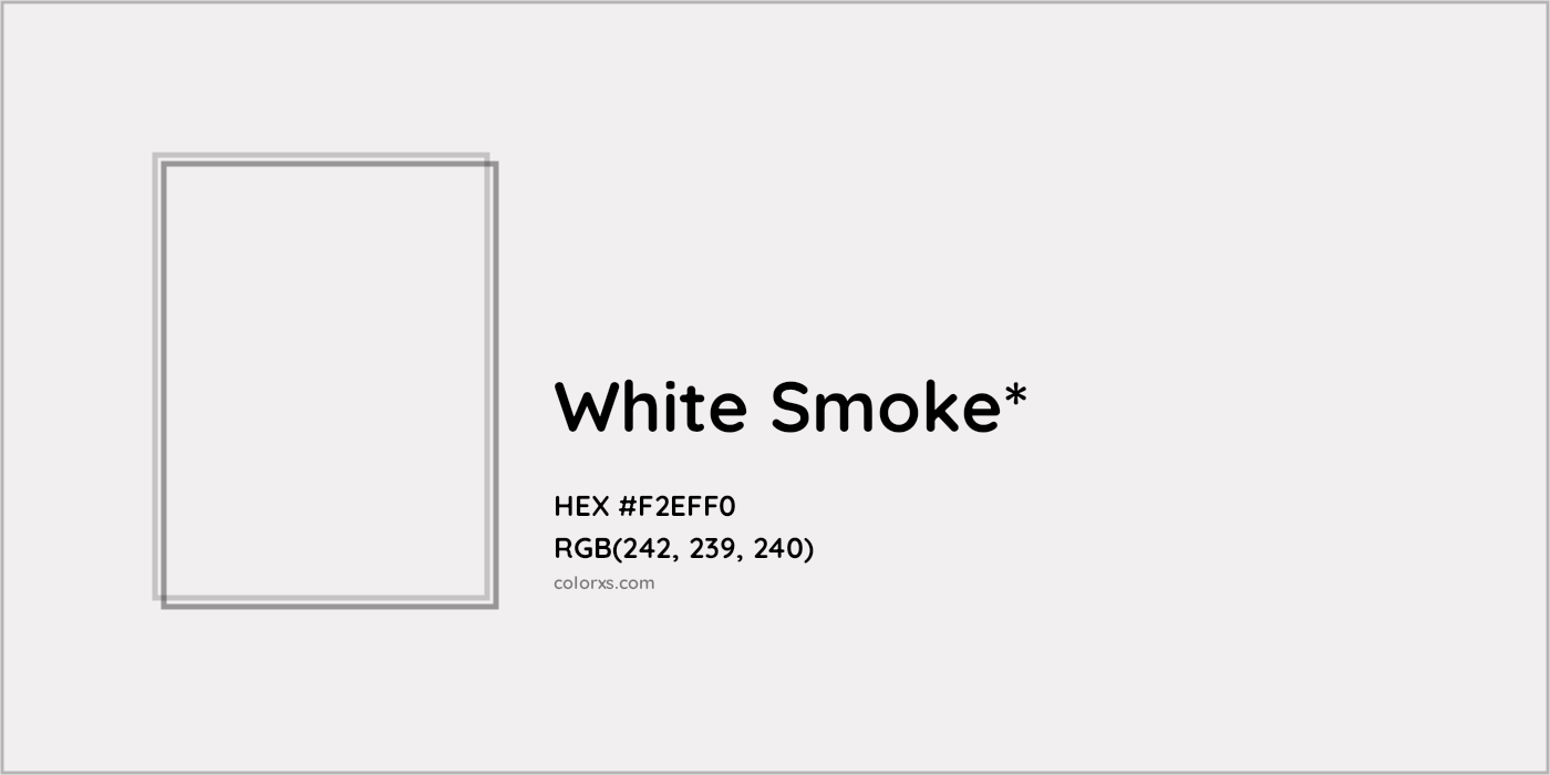 HEX #F2EFF0 Color Name, Color Code, Palettes, Similar Paints, Images