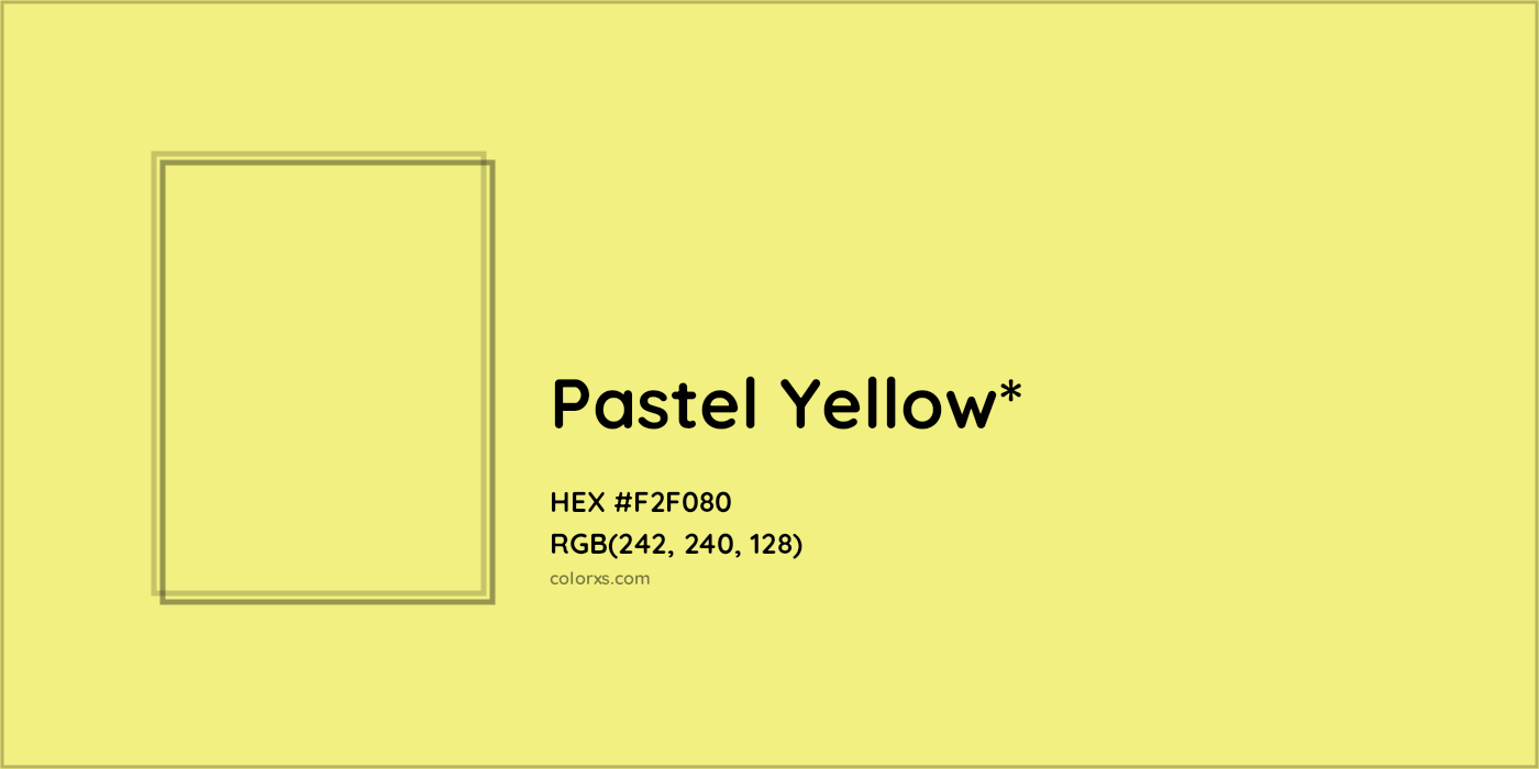 HEX #F2F080 Color Name, Color Code, Palettes, Similar Paints, Images