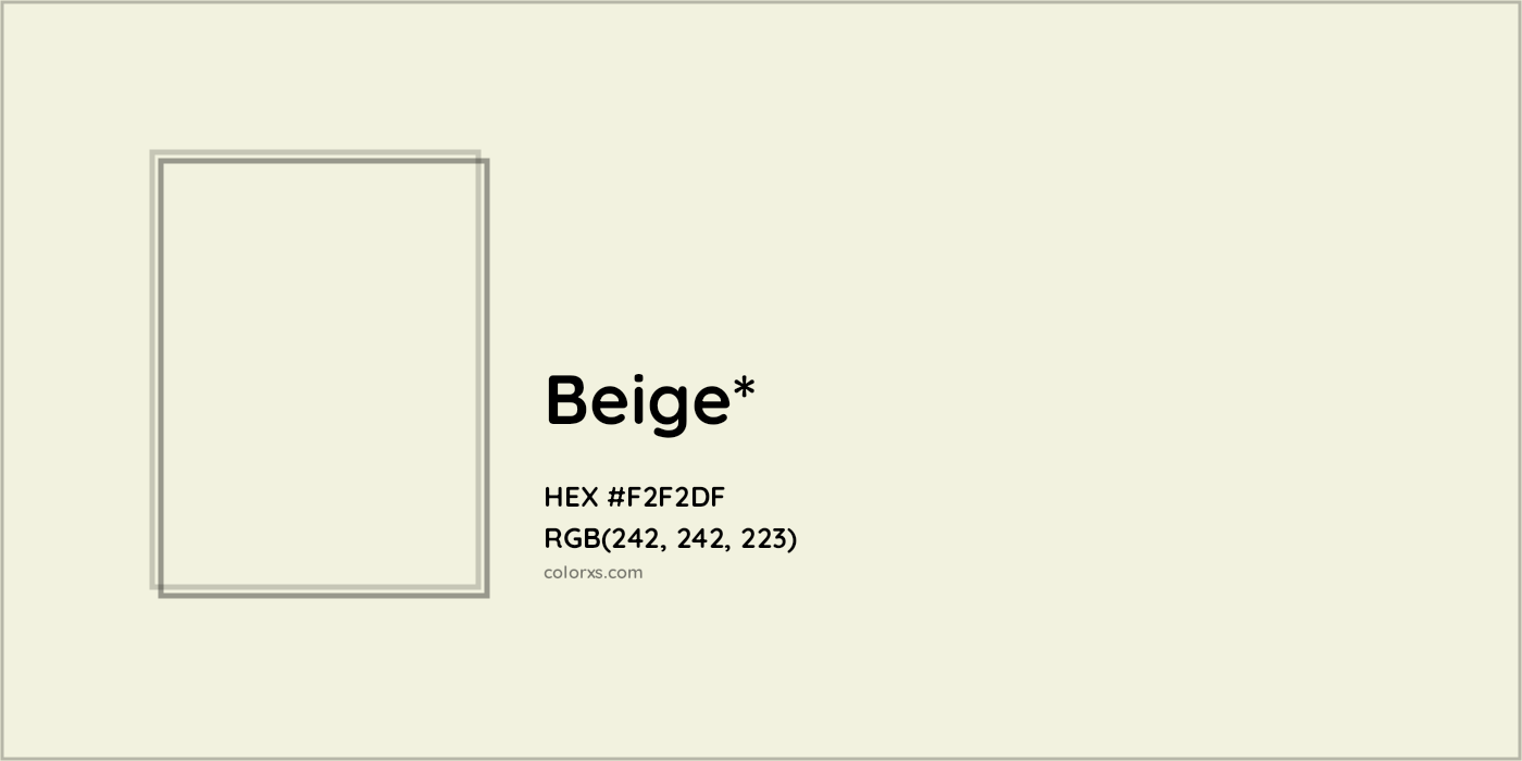 HEX #F2F2DF Color Name, Color Code, Palettes, Similar Paints, Images