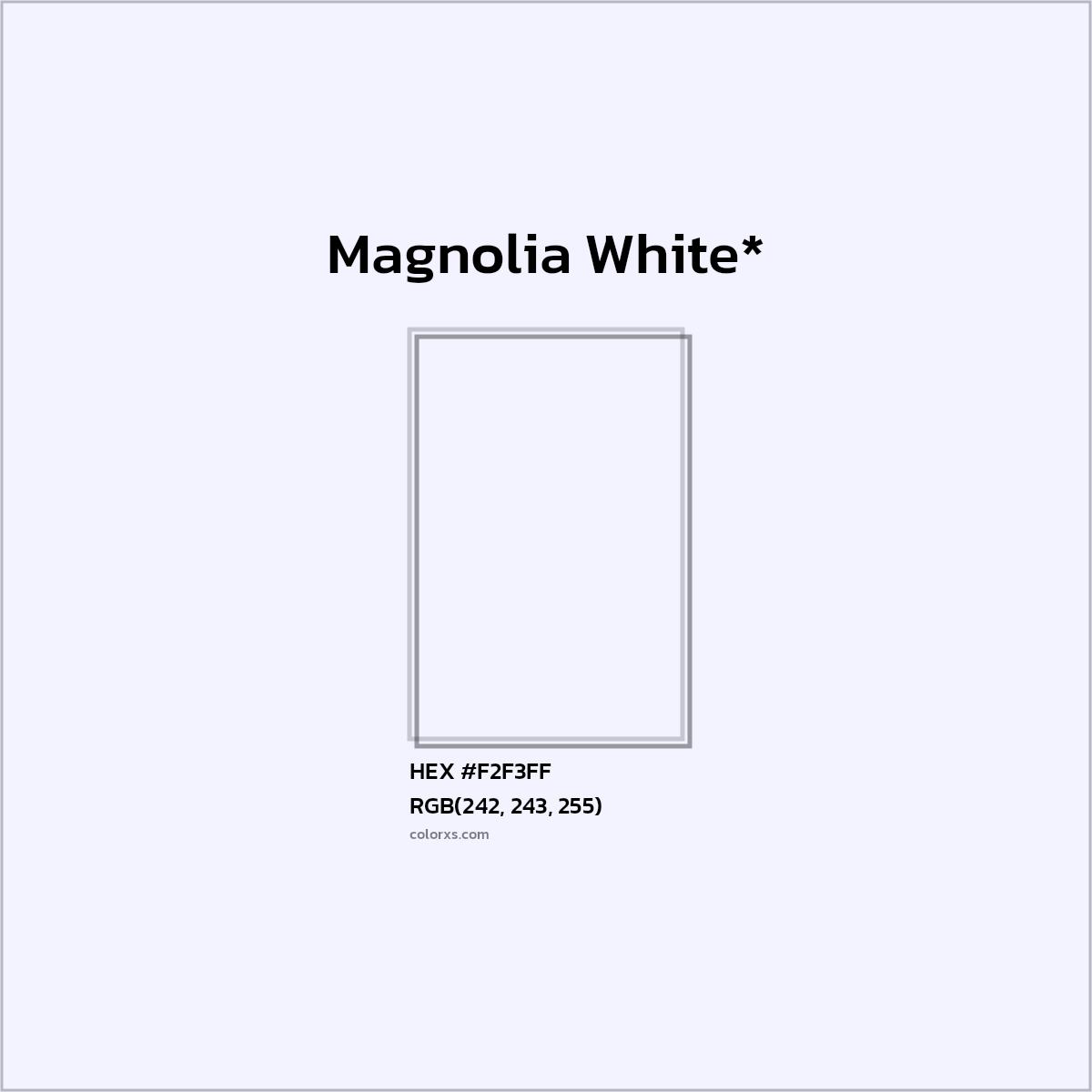 HEX #F2F3FF Color Name, Color Code, Palettes, Similar Paints, Images