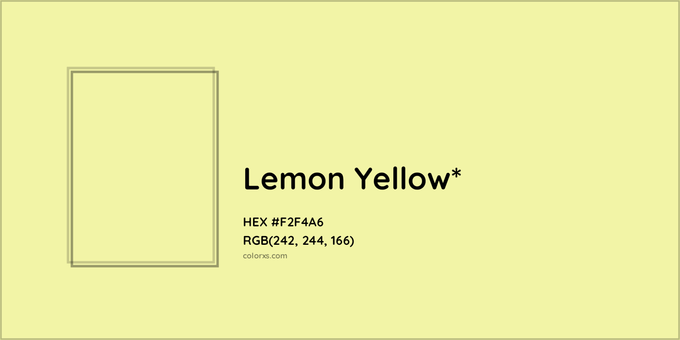 HEX #F2F4A6 Color Name, Color Code, Palettes, Similar Paints, Images