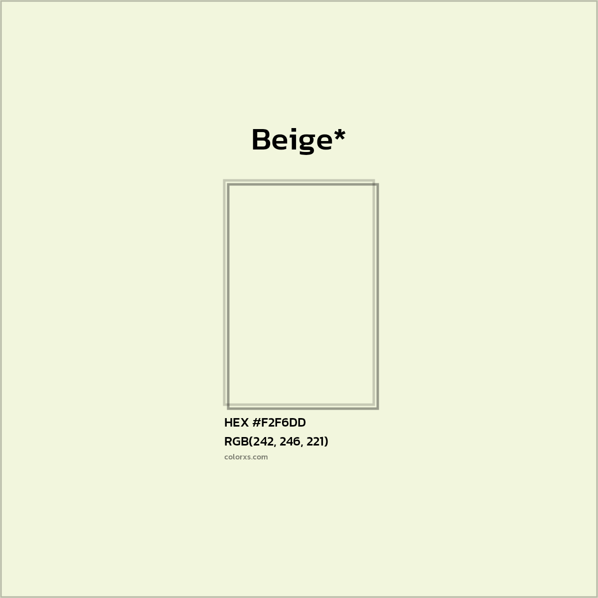 HEX #F2F6DD Color Name, Color Code, Palettes, Similar Paints, Images